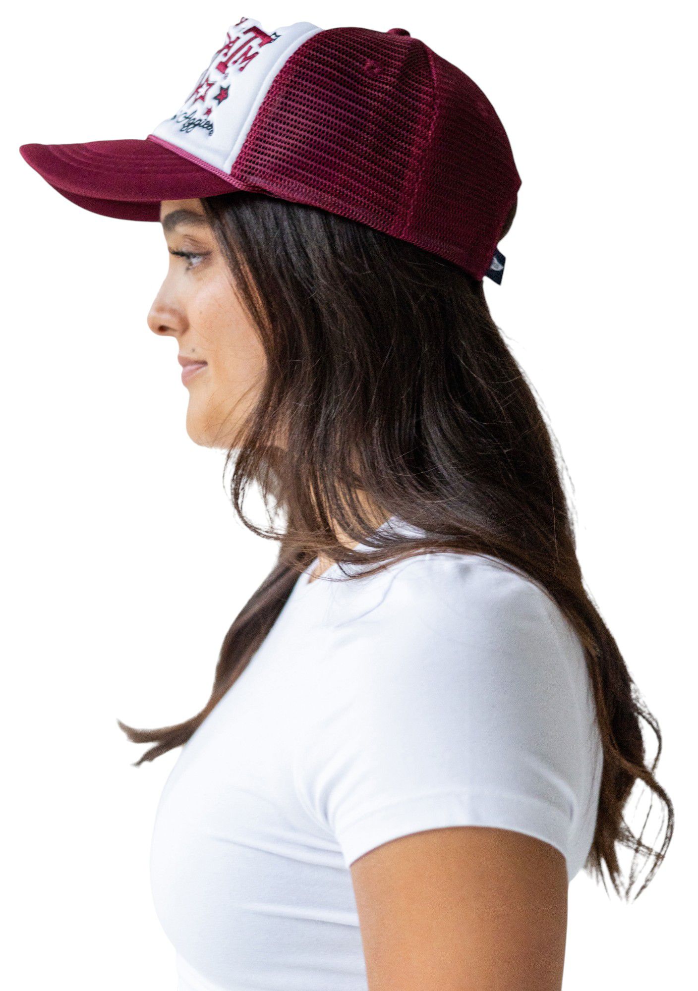 Gameday Social Women's Texas A&M Aggies Maroon Layered Patch Foam Trucker Hat product image
