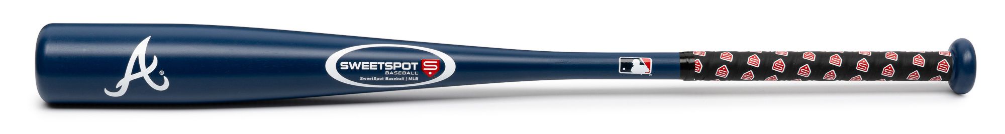 SweetSpot Baseball Atlanta Braves 32” Senior Bat and Spaseball Combo