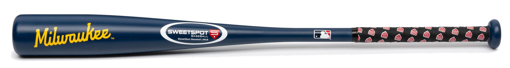 SweetSpot Baseball Milwaukee Brewers 32” Senior Bat and Spaseball Combo