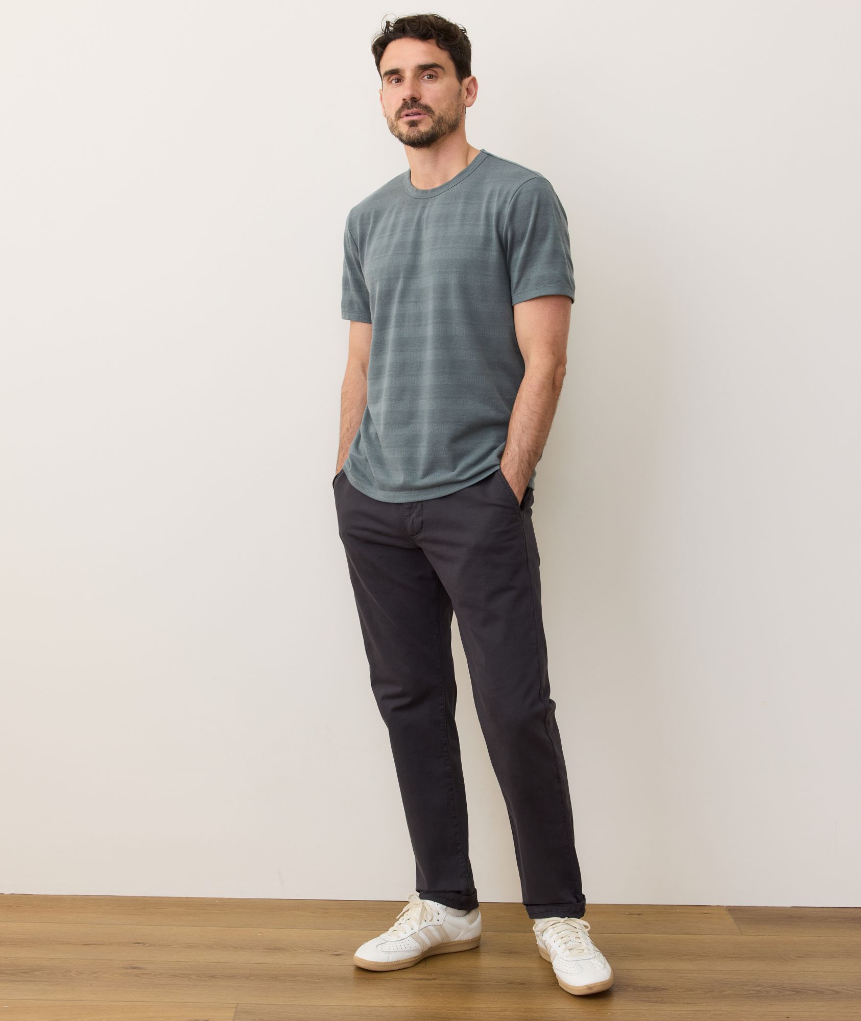 Marine Layer Men's Signature Jacquard Short Sleeve T-Shirt product image