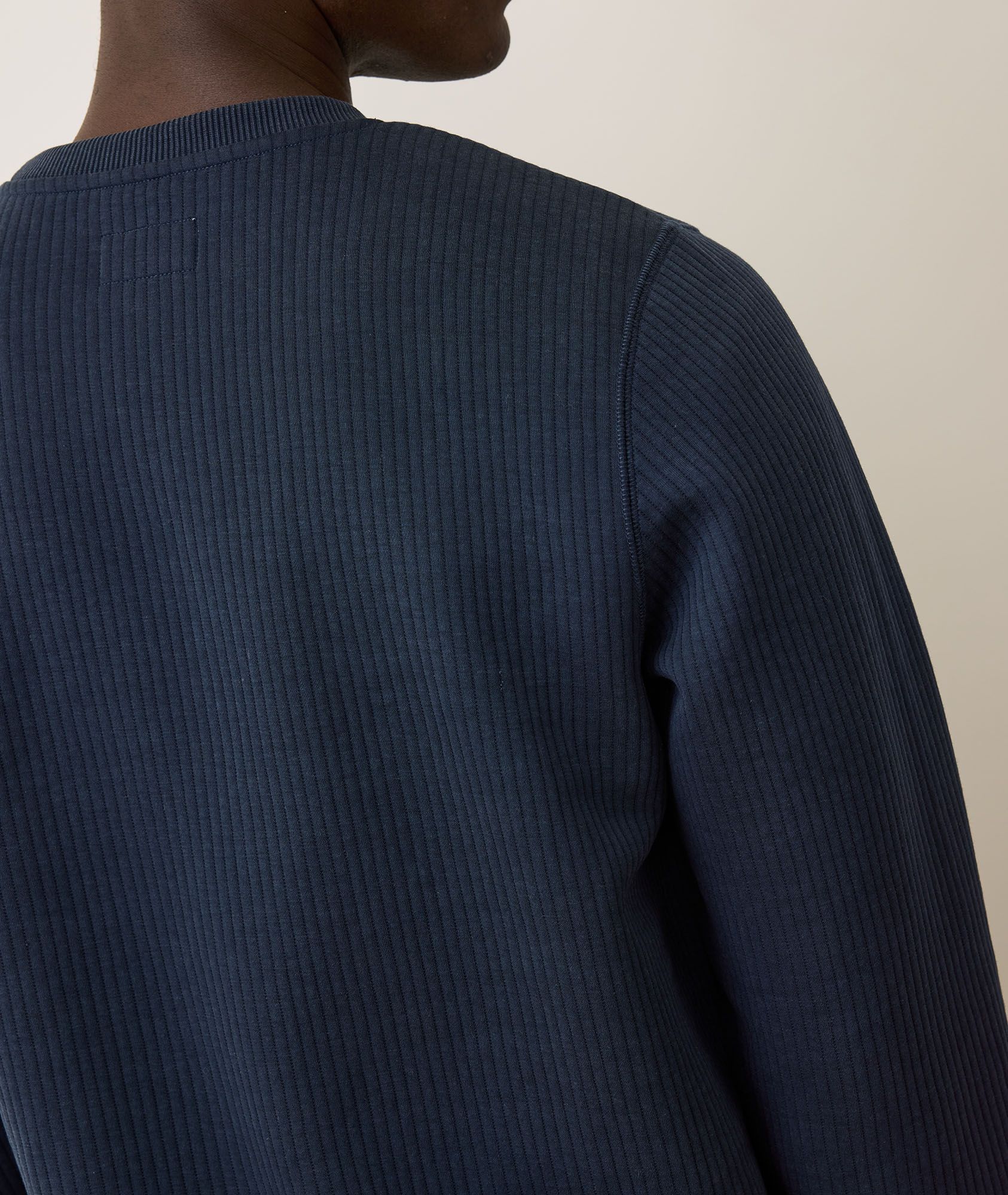 Marine Layer Men's Corbet Quilted Crewneck Sweater product image