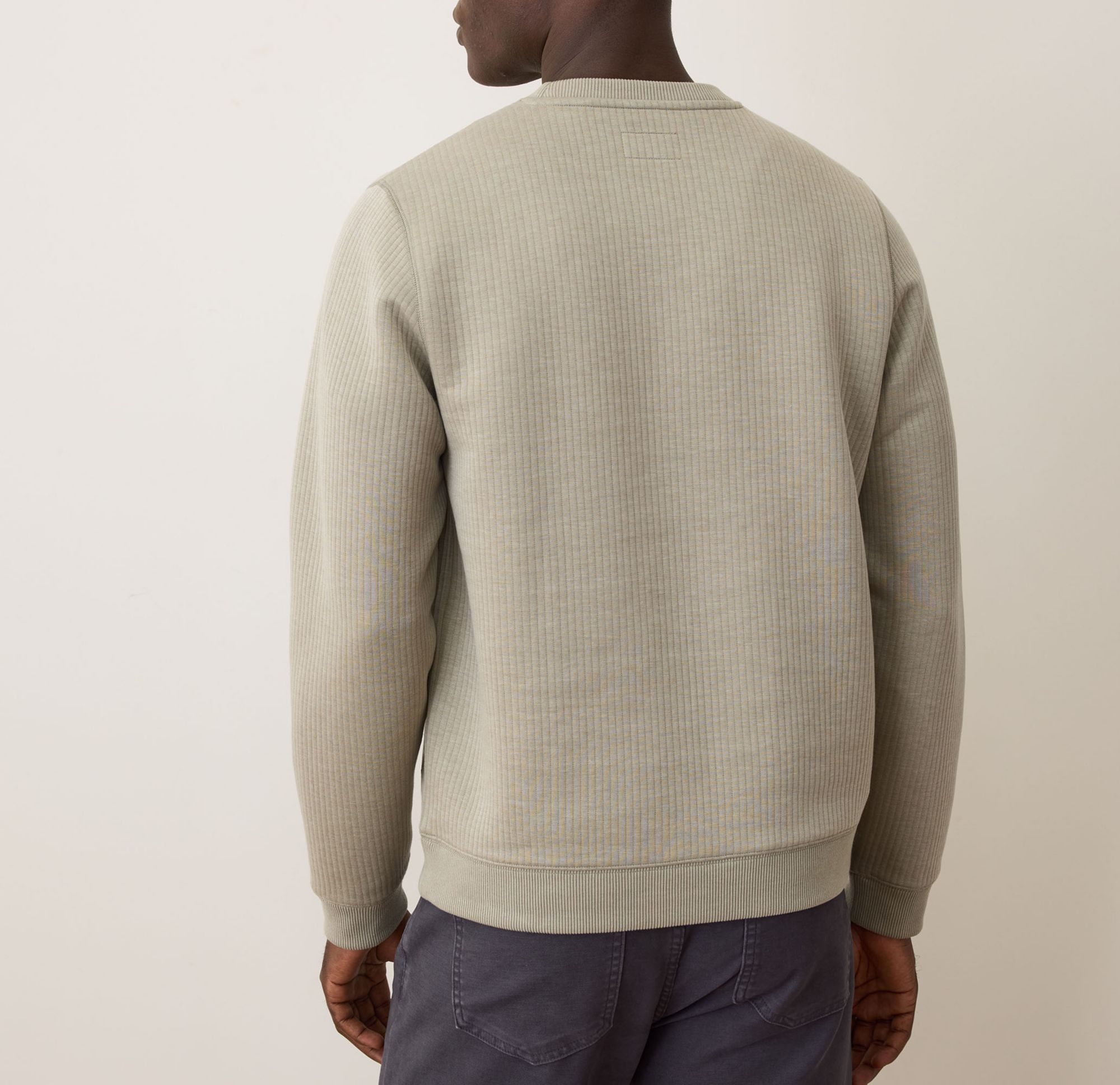 Marine Layer Men's Corbet Quilted Crewneck Sweater product image