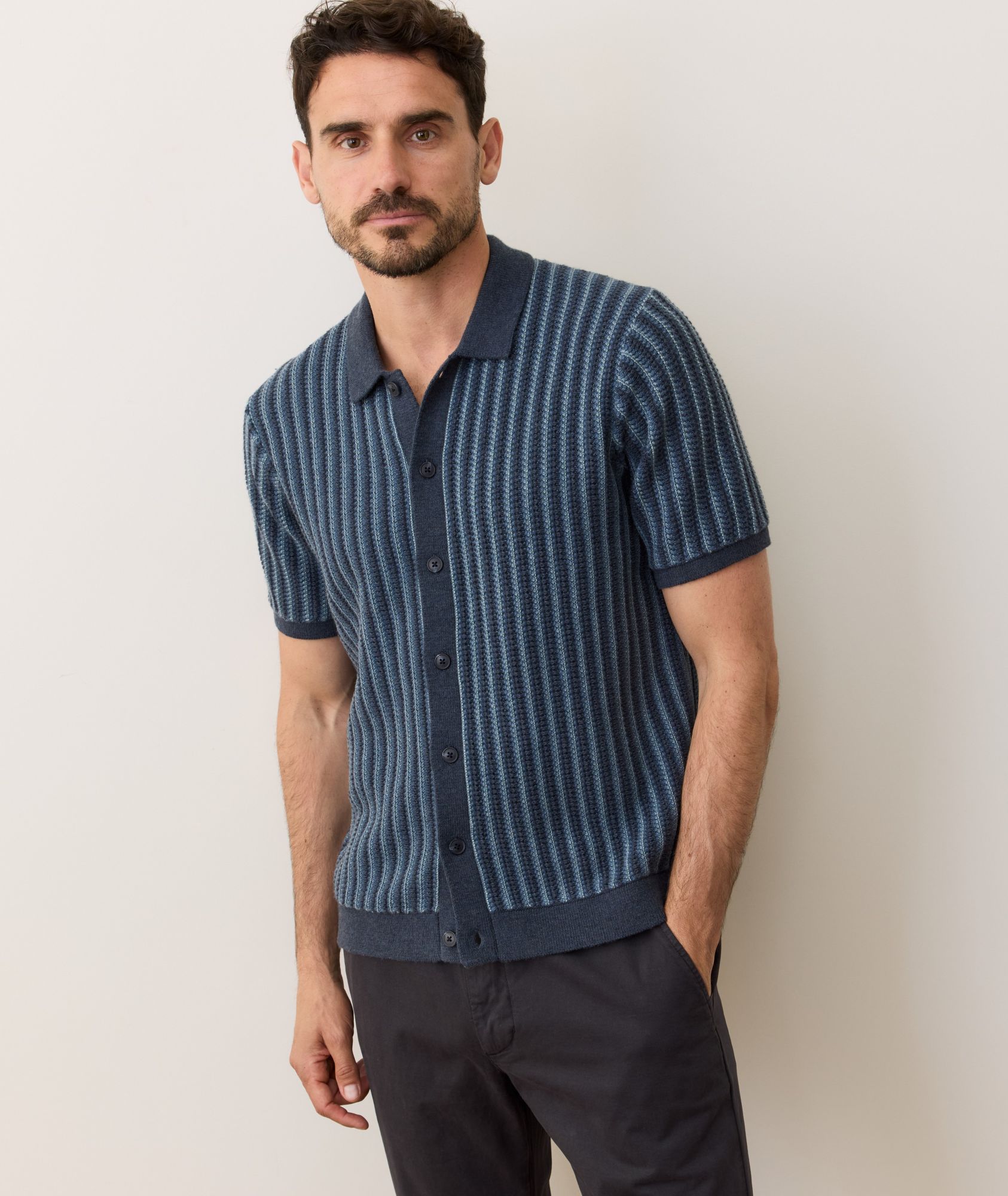 Marine Layer Men's Graham Sweater Button Down product image
