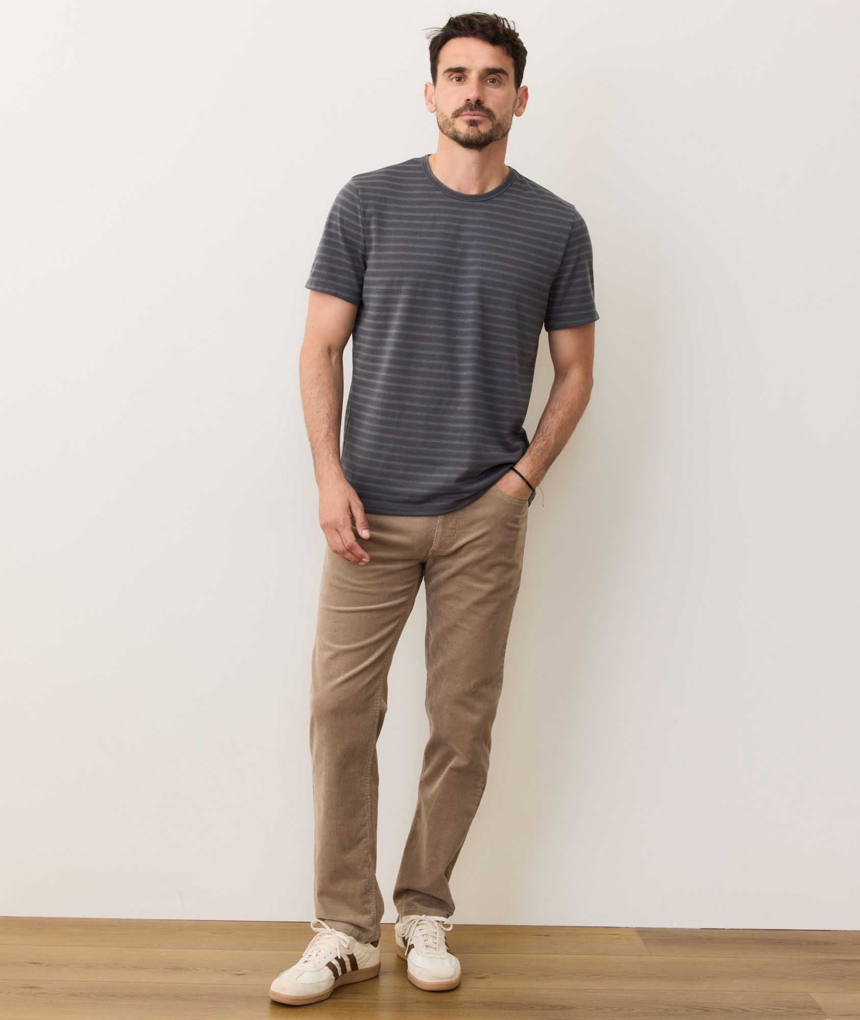 Marine Layer Men's Signature Jacquard Crew Short Sleeve T-Shirt product image