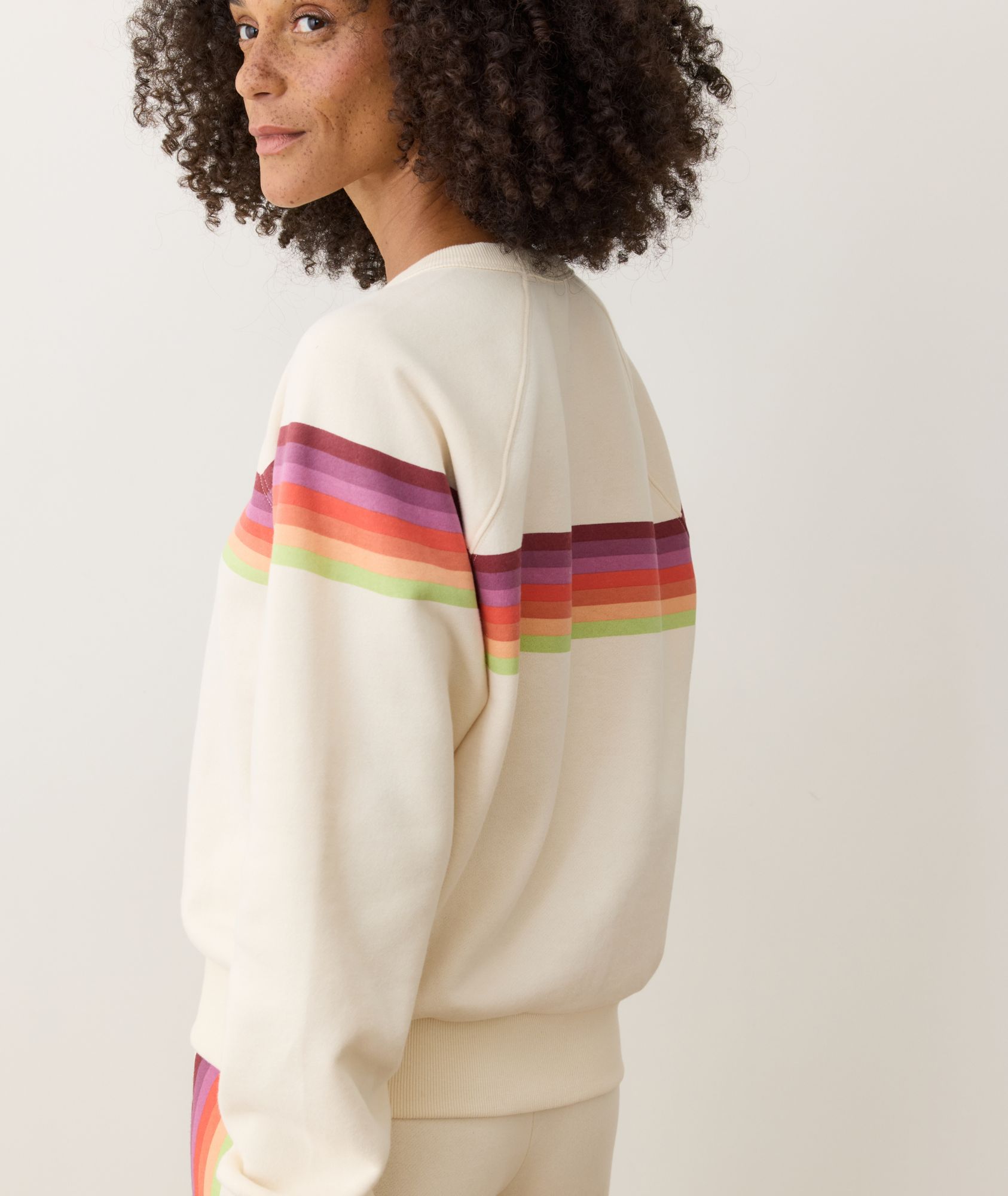 Marine Layer Women 's Cloud 9 Fleece Anytime Crewneck Sweatshirt product image