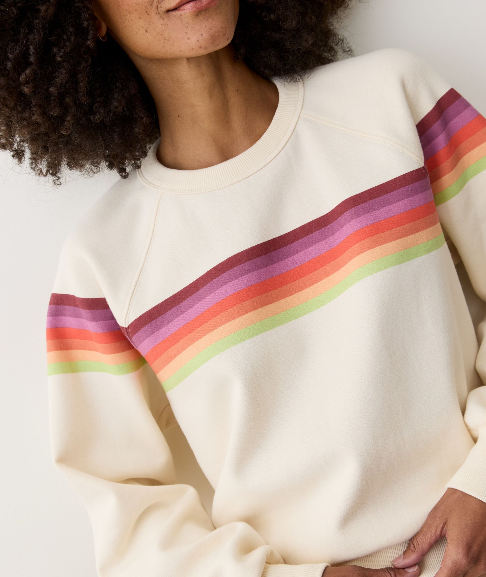 Marine Layer Women 's Cloud 9 Fleece Anytime Crewneck Sweatshirt product image