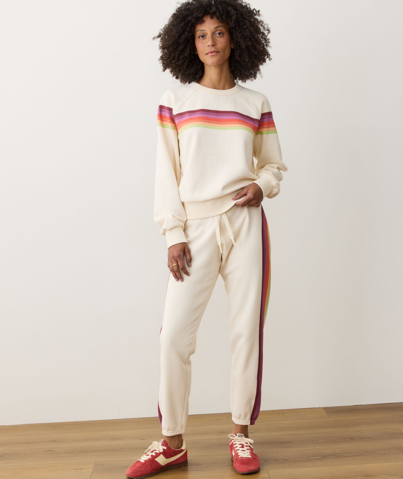 Marine Layer Women 's Cloud 9 Fleece Anytime Crewneck Sweatshirt product image