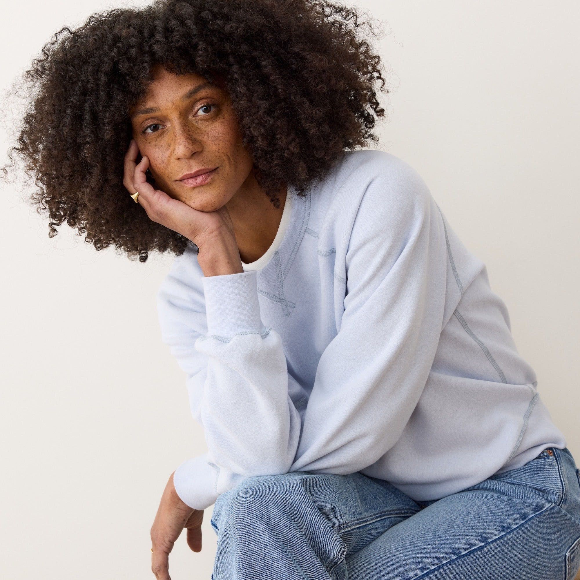 Marine Layer Women's Cloud 9 Fleece Reversible Crewneck Sweatshirt product image