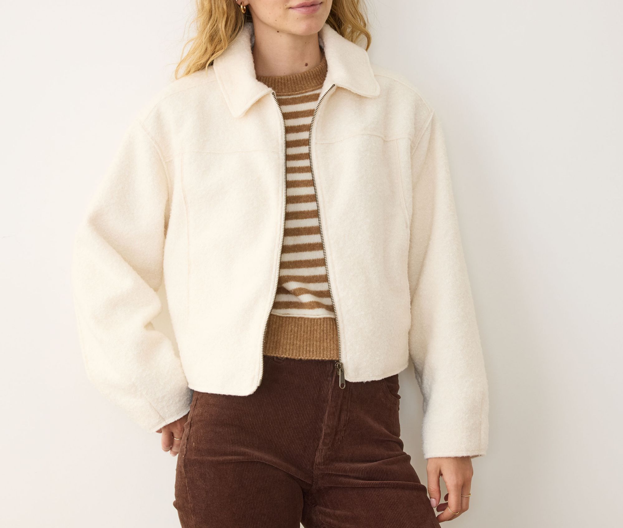 Marine Layer Women's Sloane Boucle Crop Jacket product image