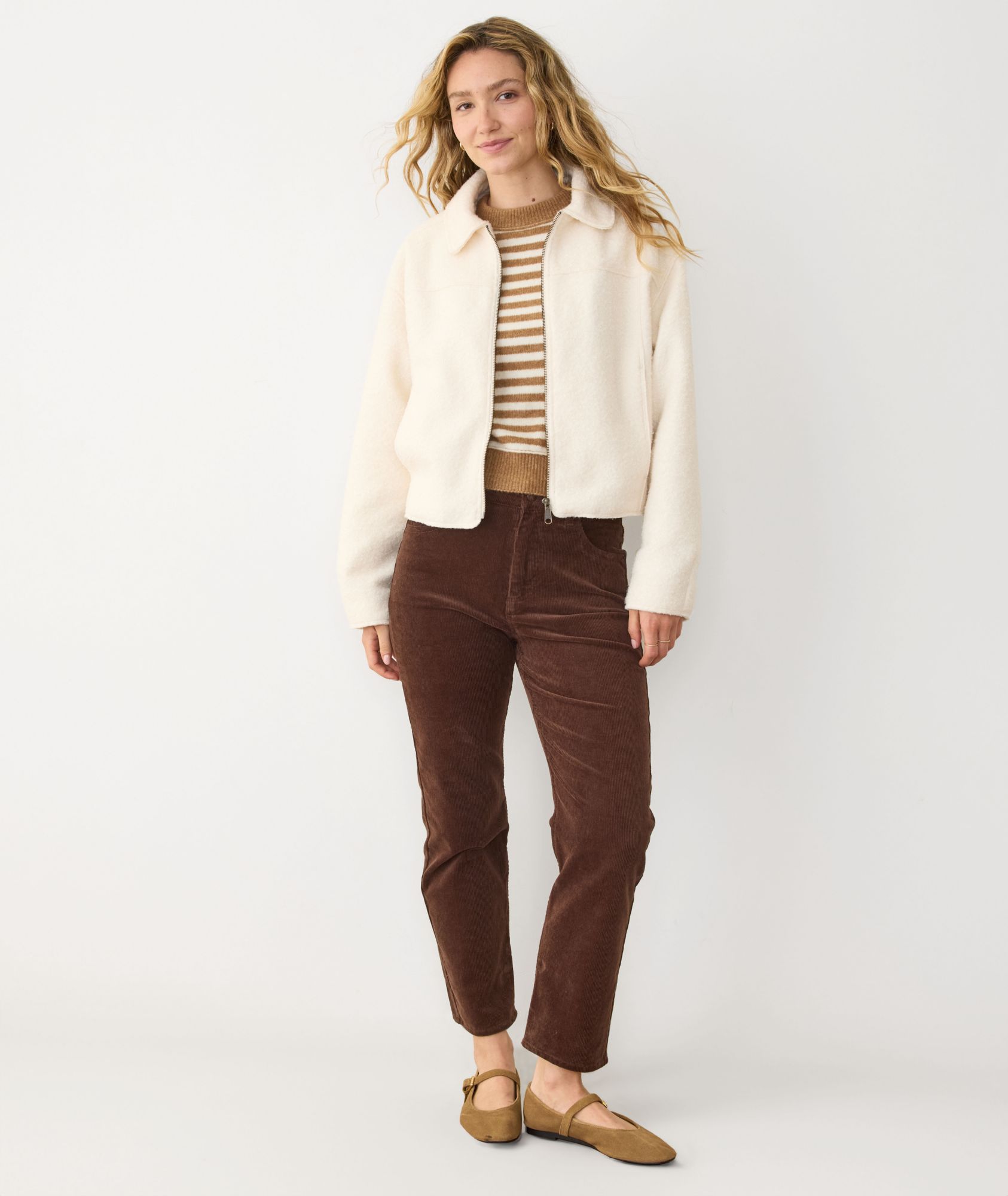 Marine Layer Women's Sloane Boucle Crop Jacket product image