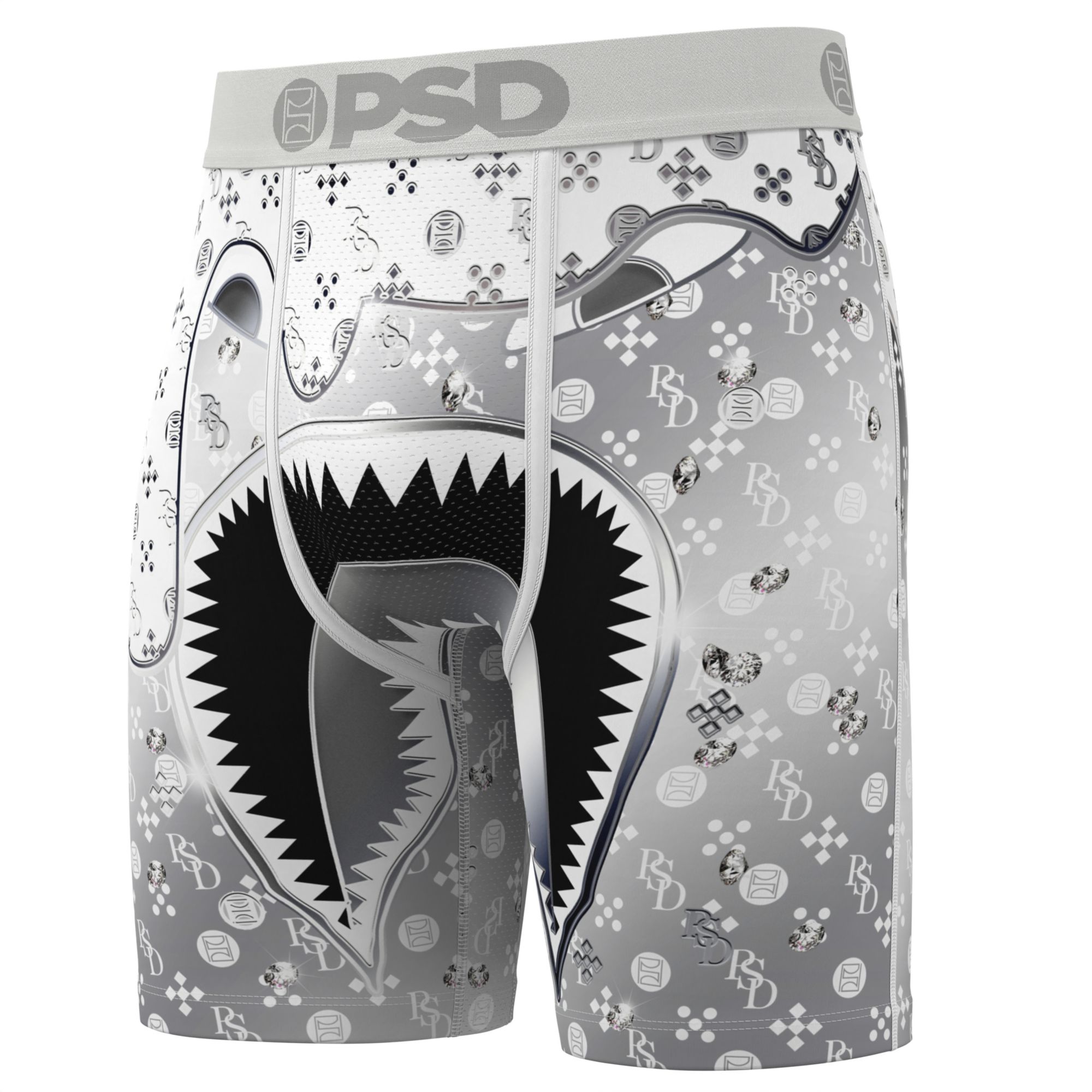 PSD Underwear Men's Warface White Diamond Boxer Briefs product image