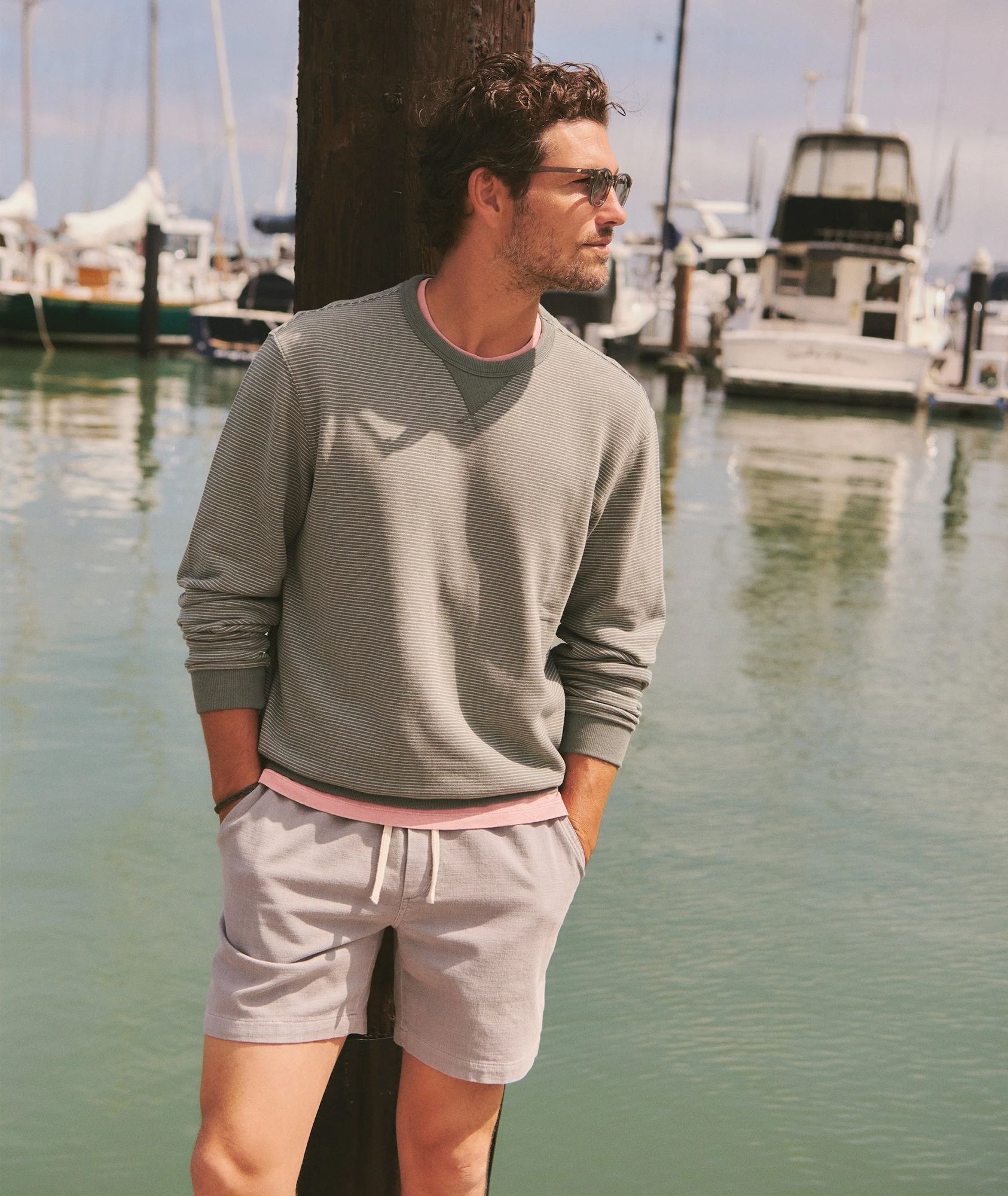Marine Layer Men's Cloud 9 Fleece Relaxed Crewneck product image