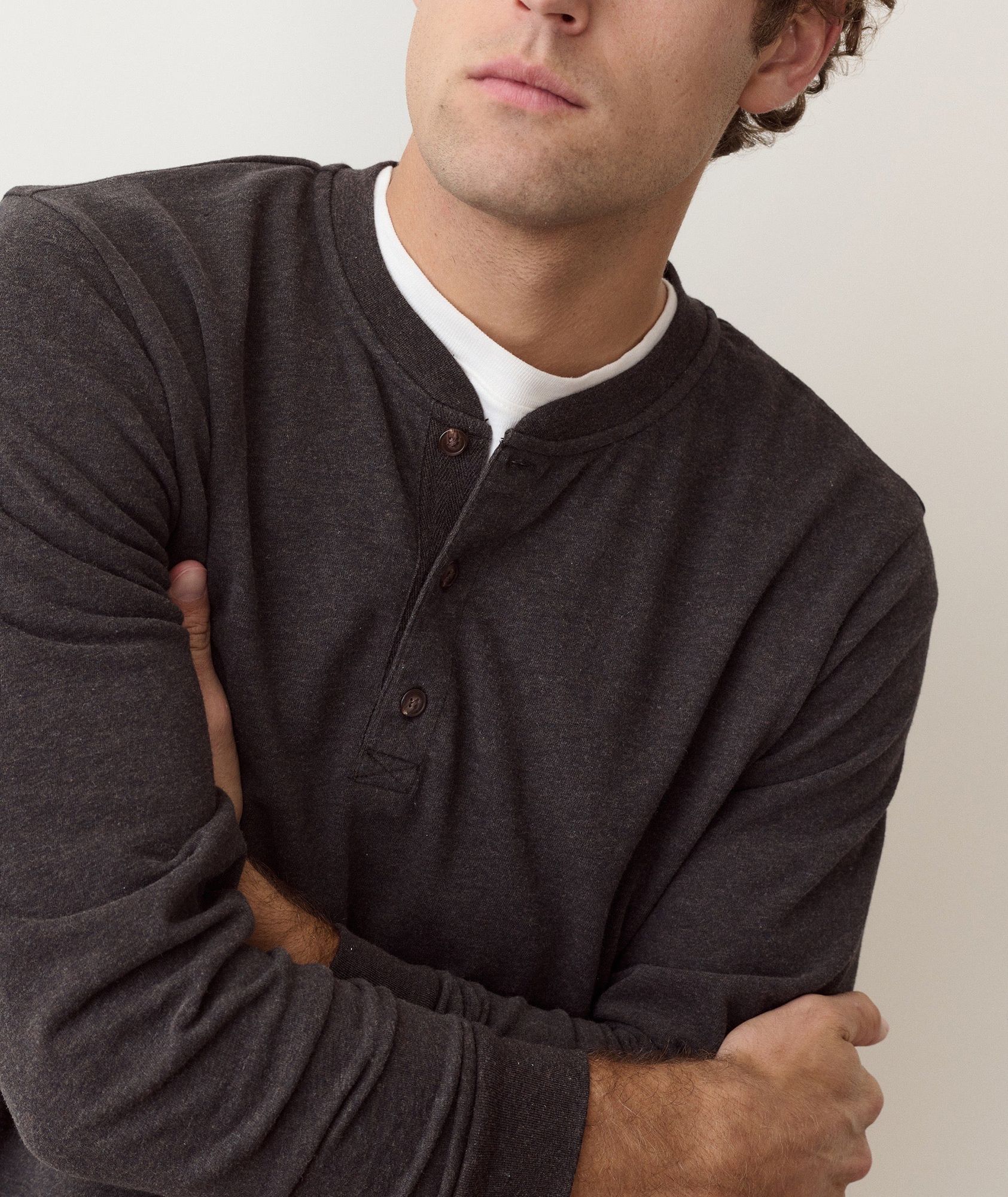 Marine Layer Men's Luxe Jersey Henley product image