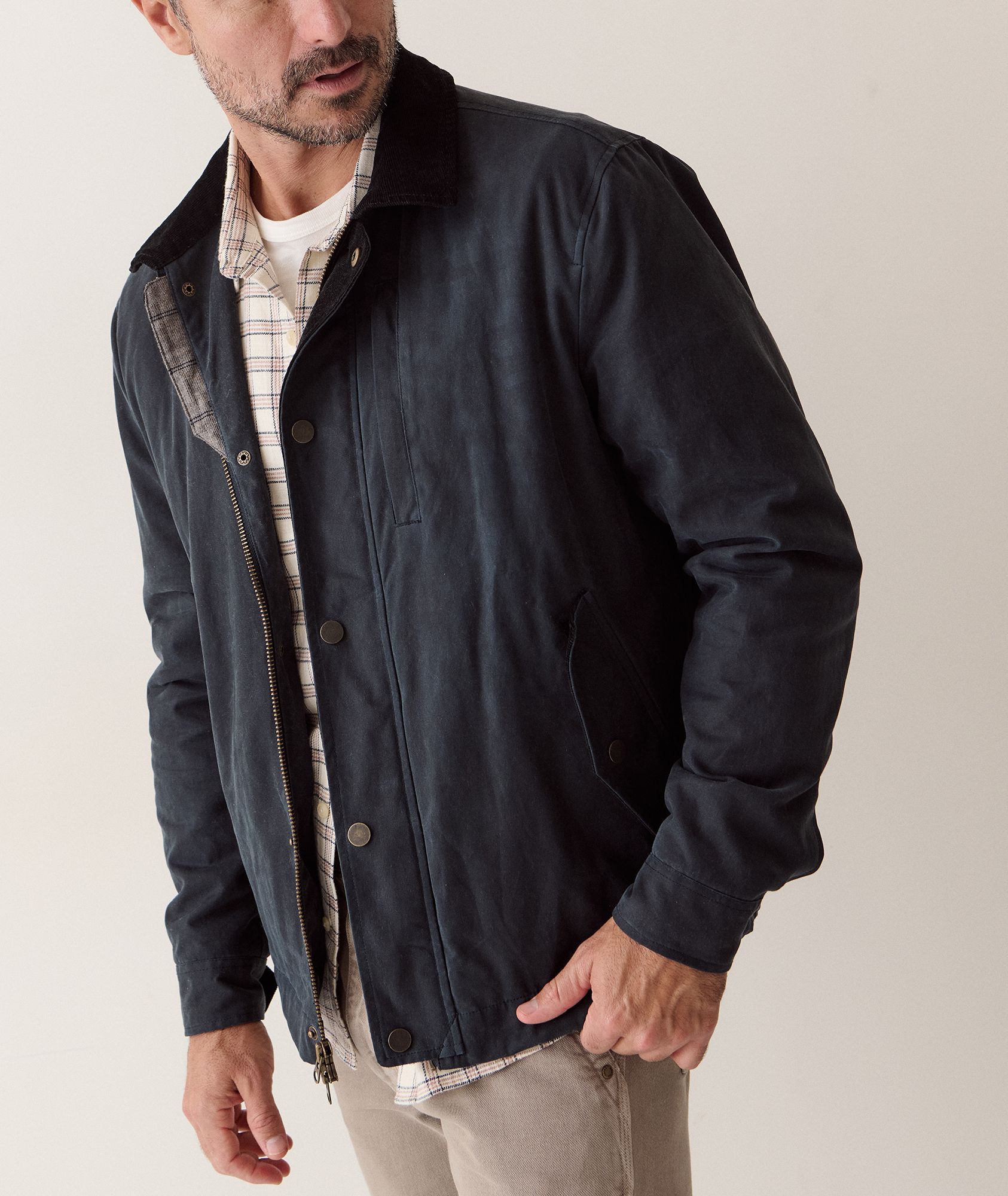 Marine Layer Men's Weston Wax Canvas Barn Jacket product image