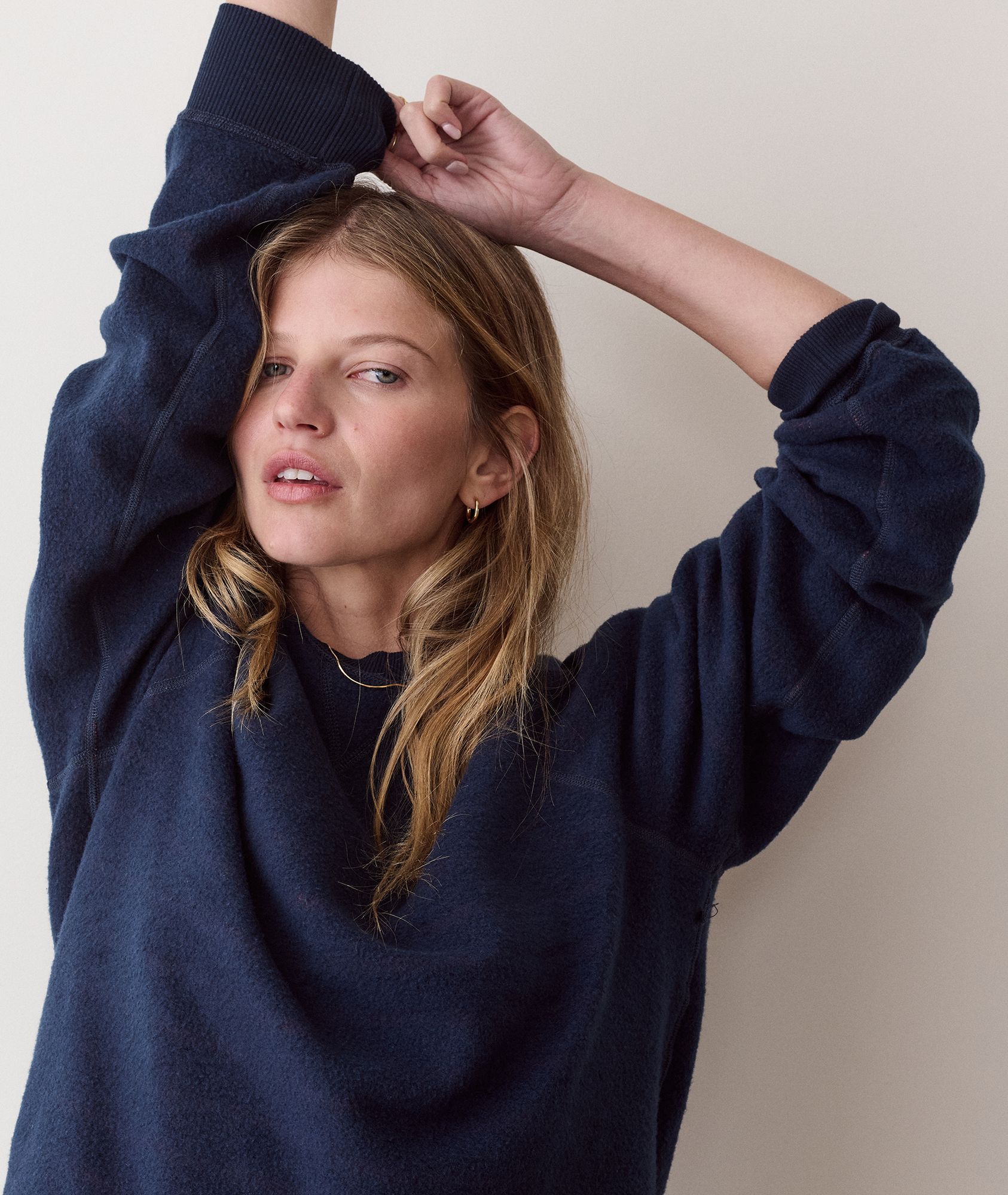 Marine Layer Women's Cloud 9 Fleece Reversible Crewneck Sweatshirt product image