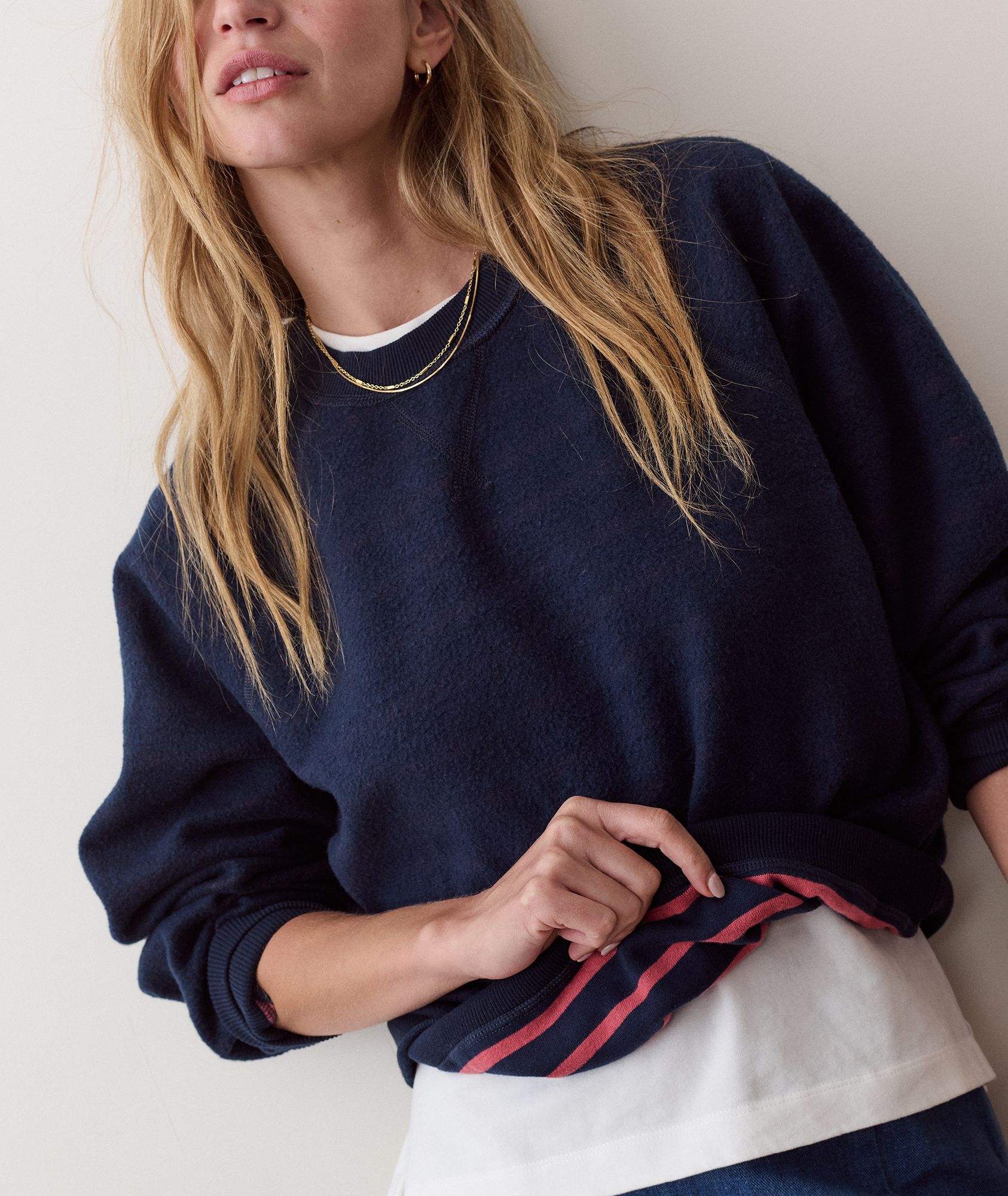 Marine Layer Women's Cloud 9 Fleece Reversible Crewneck Sweatshirt product image
