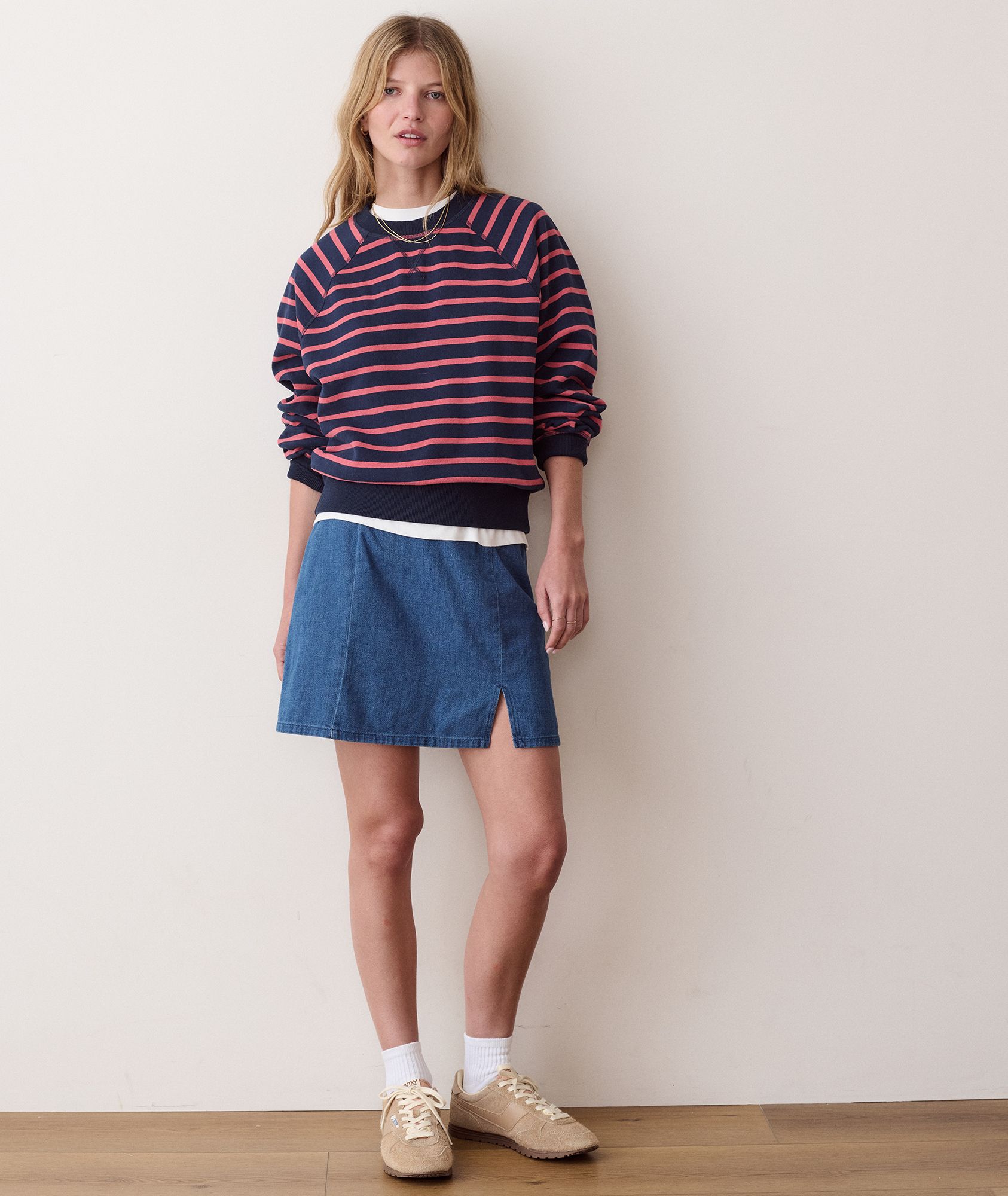 Marine Layer Women's Cloud 9 Fleece Reversible Crewneck Sweatshirt product image