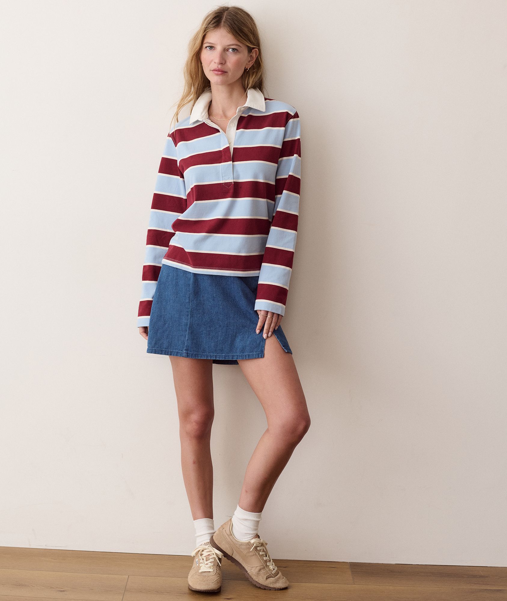 Marine Layer Women's Dream Jersey Long Sleeve Polo product image