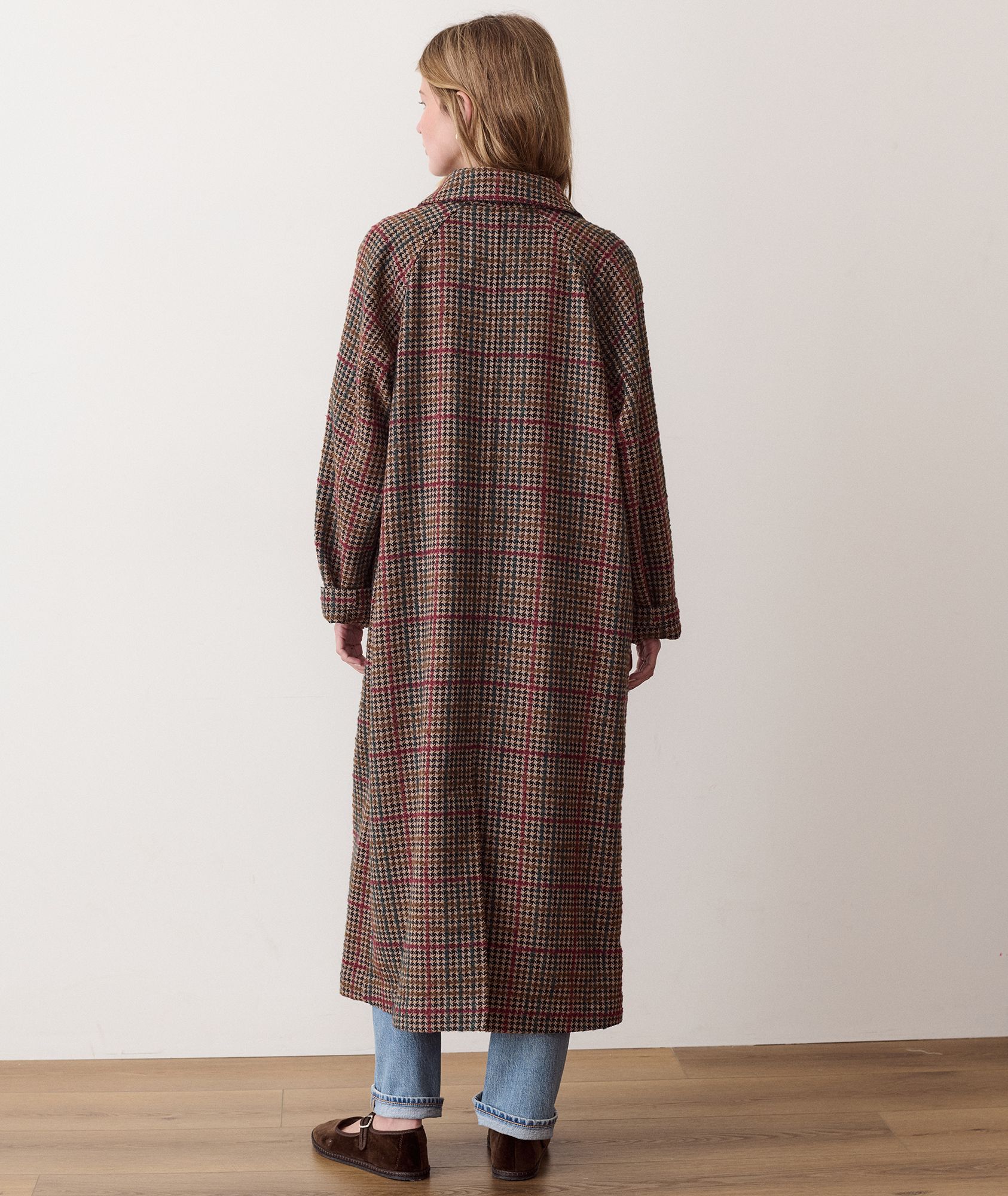 Marine Layer Women's Hayes Houndstooth Trench Coat product image