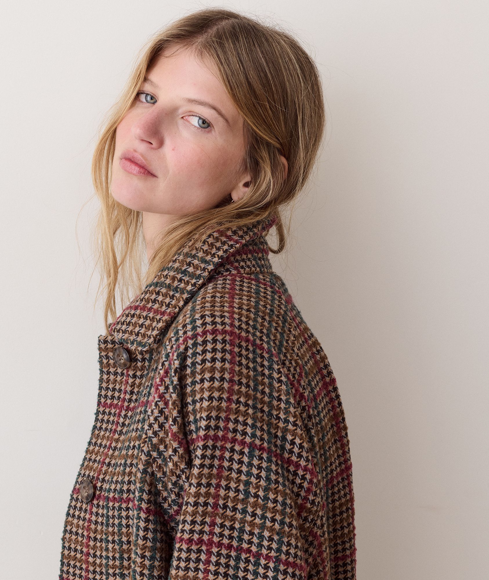 Marine Layer Women's Hayes Houndstooth Trench Coat product image