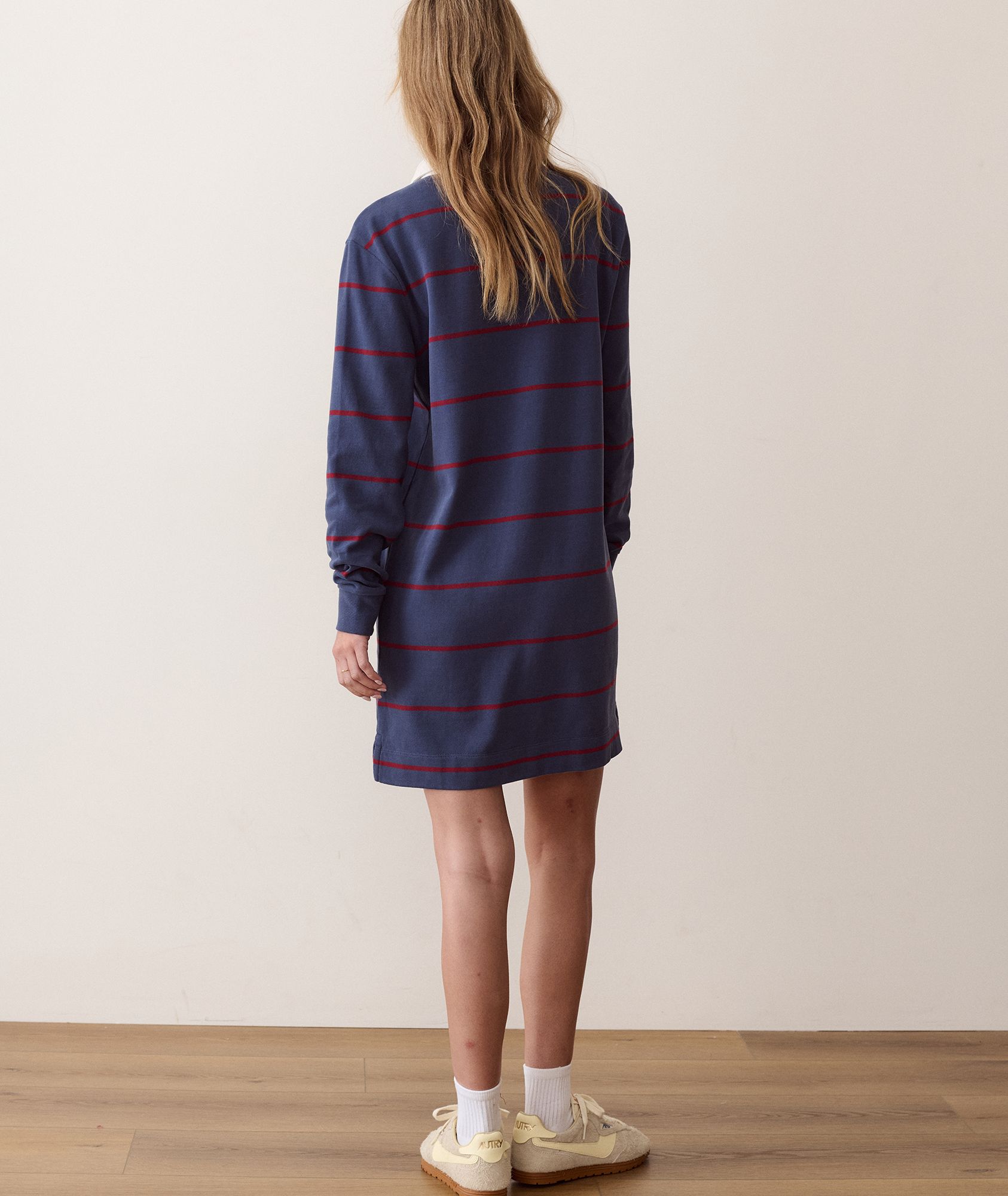 Marine Layer Women's Dream Jersey Rugby Mini Dress product image