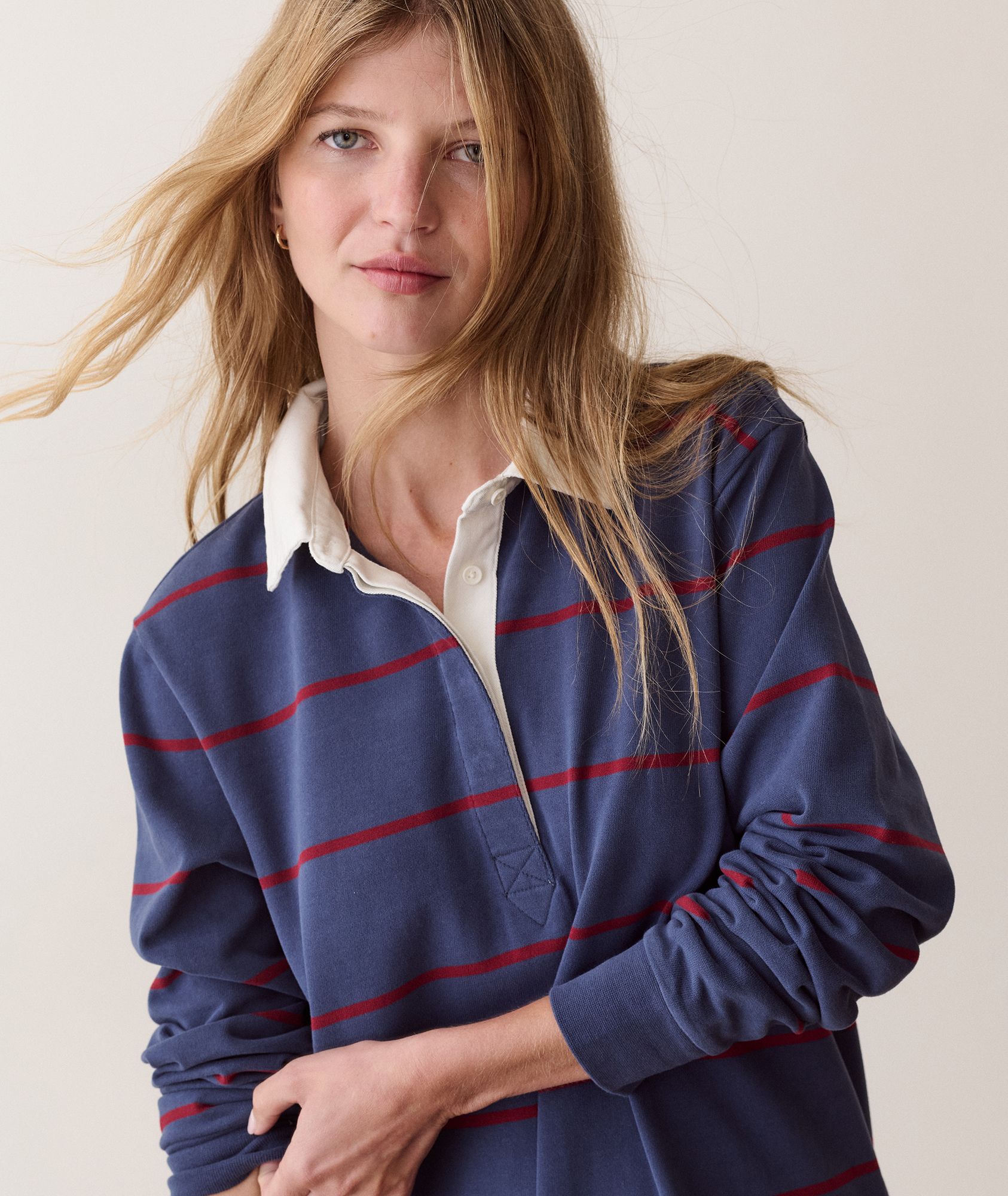 Marine Layer Women's Dream Jersey Rugby Mini Dress product image