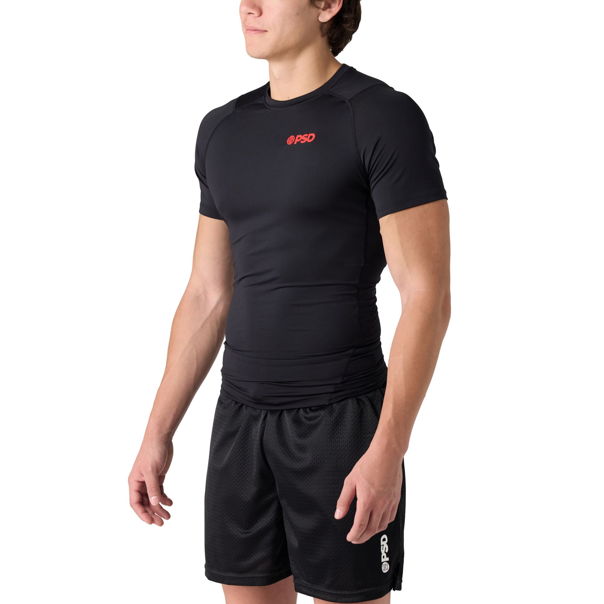 PSD Men's Compression Tee Short Sleeve - Black/Red | Dick's