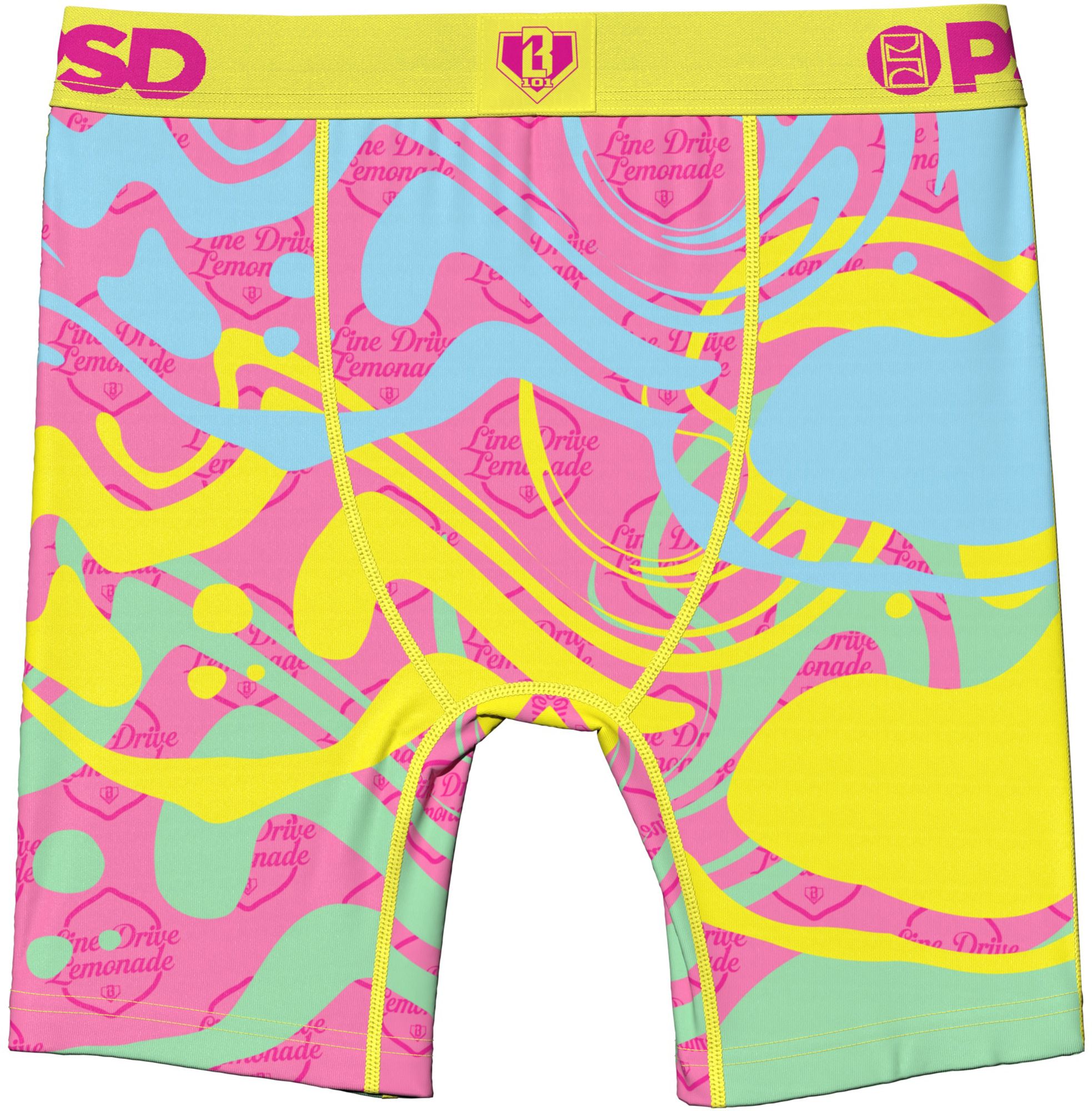 PSD Underwear x Baseball Lifestyle 101 Boys' Line Drive Lemonade Boxer Briefs product image