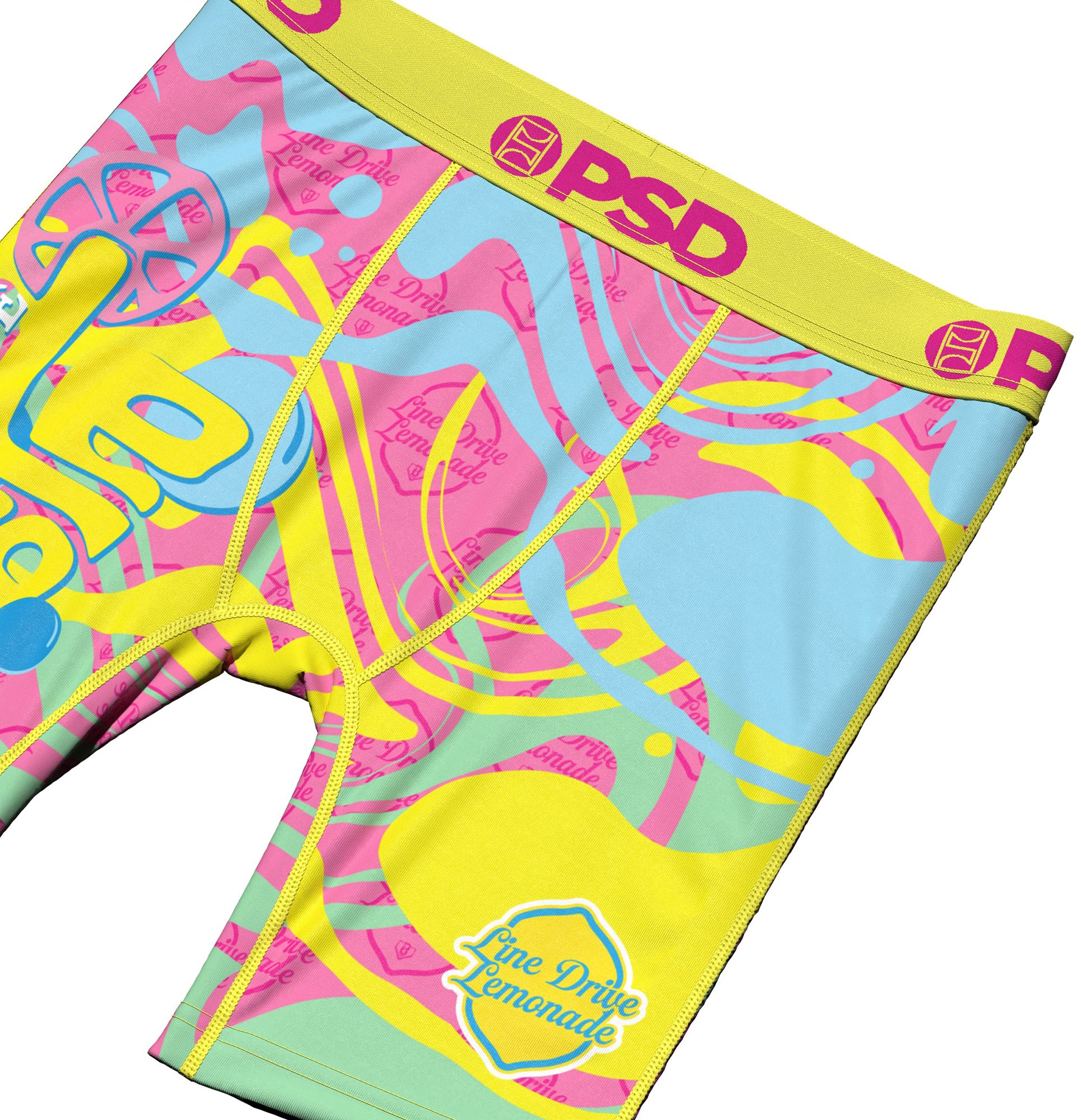 PSD Underwear x Baseball Lifestyle 101 Boys' Line Drive Lemonade Boxer Briefs product image