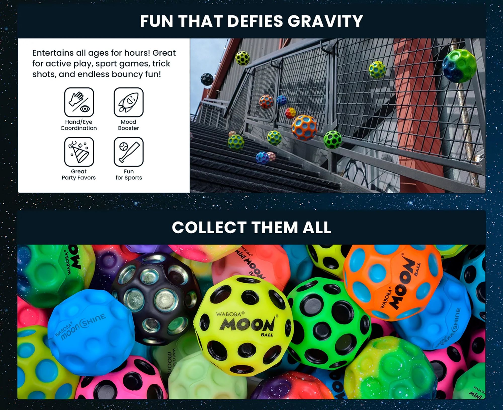 Waboba Gradient Moon Ball - Assorted Colors product image