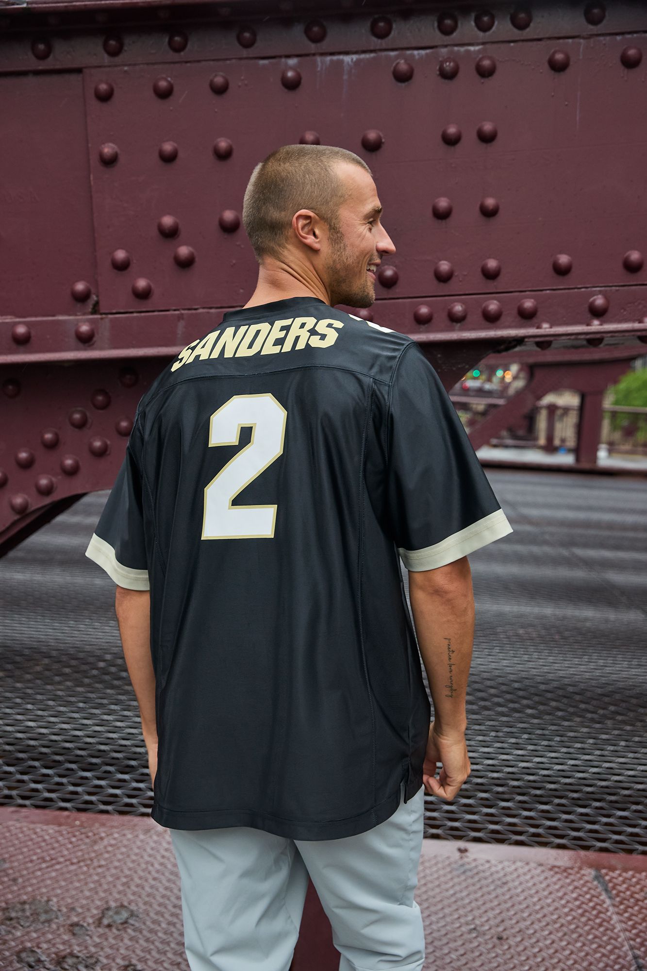 Retro Brand Men's Colorado Buffaloes Shedeur Sanders #2 Black Replica Football Jersey product image