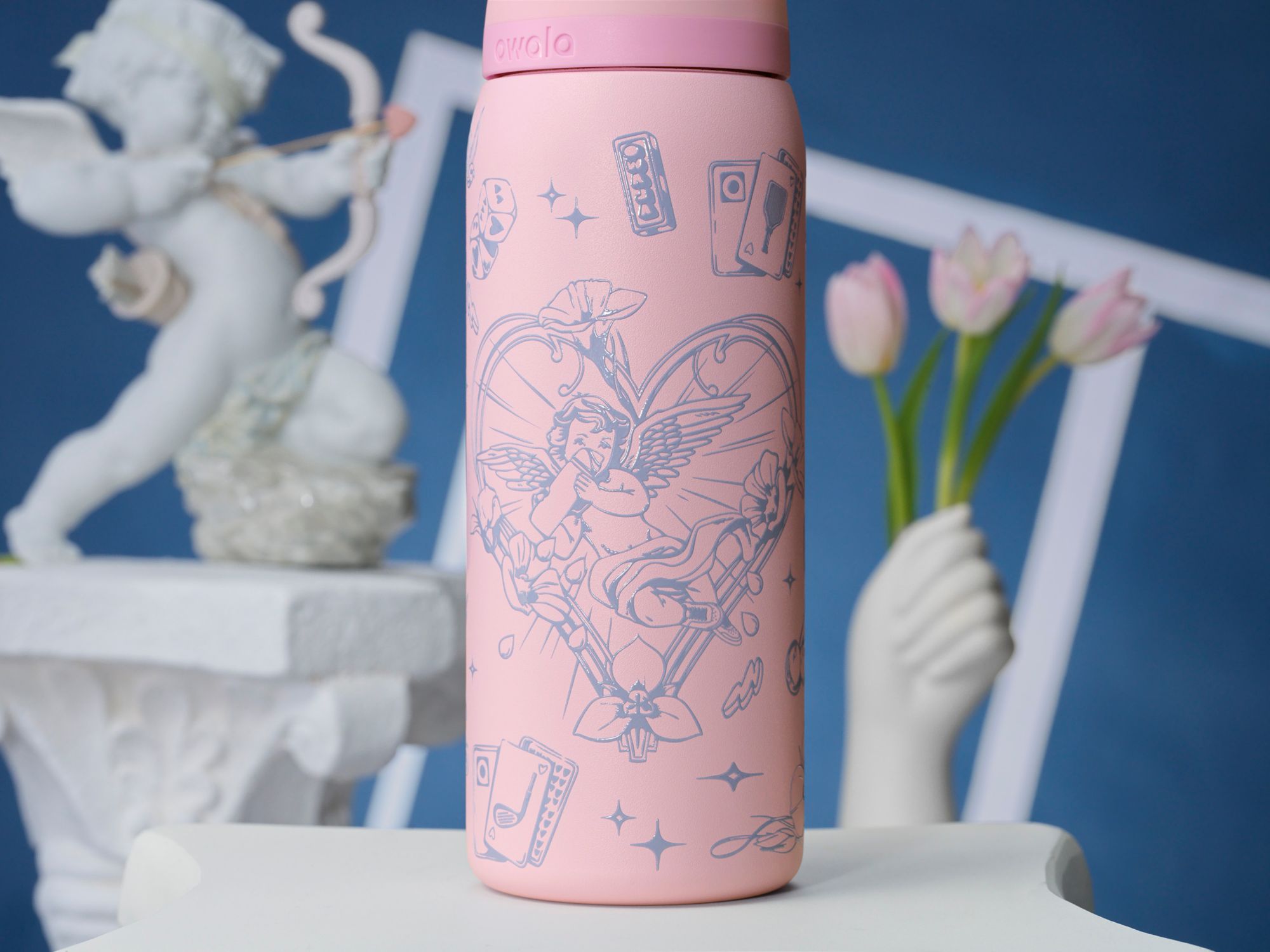 Owala 32 oz. FreeSip Stainless Steel Water Bottle - Shot to the Heart product image