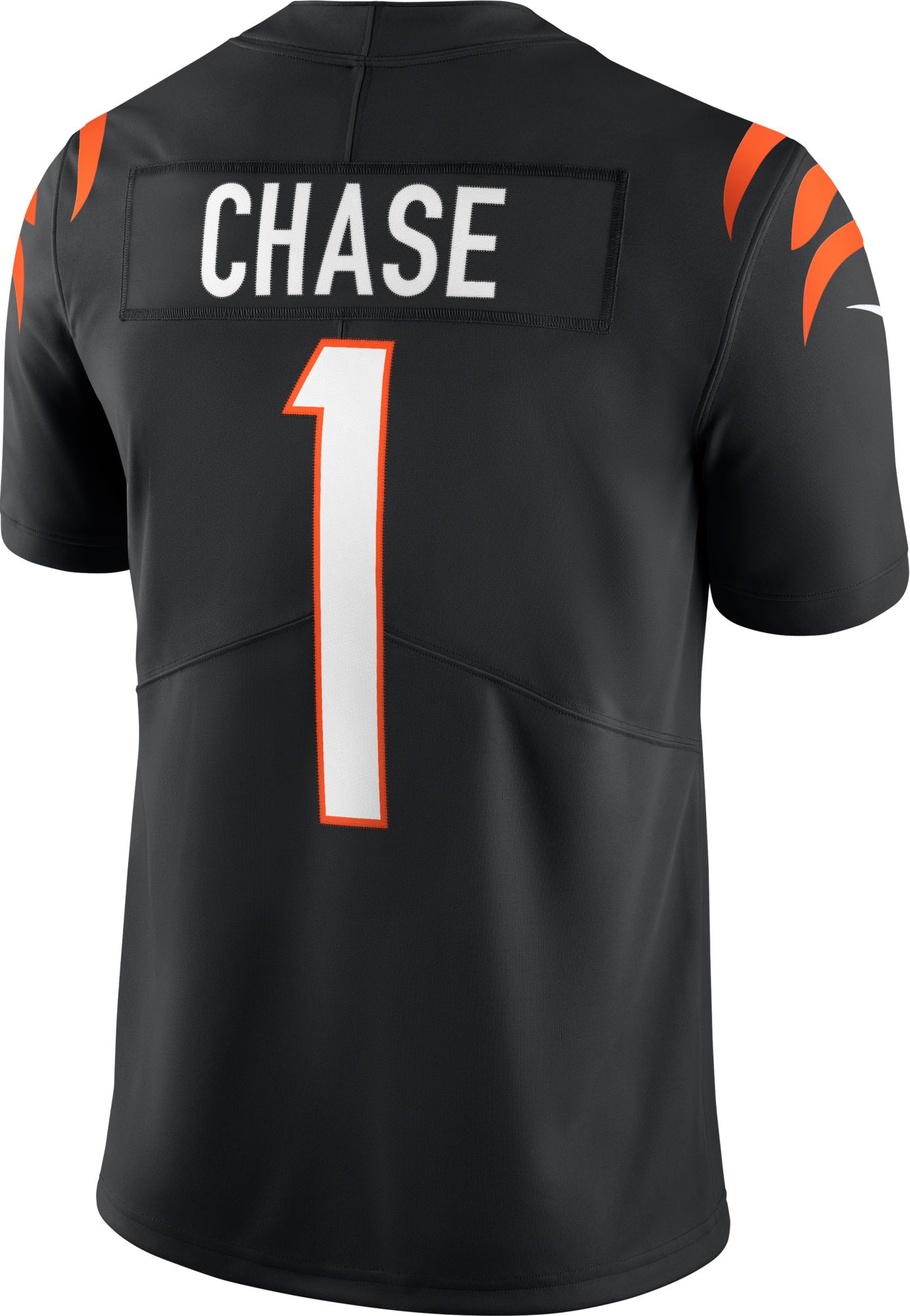Nike Men's Cincinnati Bengals Ja'Marr Chase #1 Vapor Limited Black Jersey product image