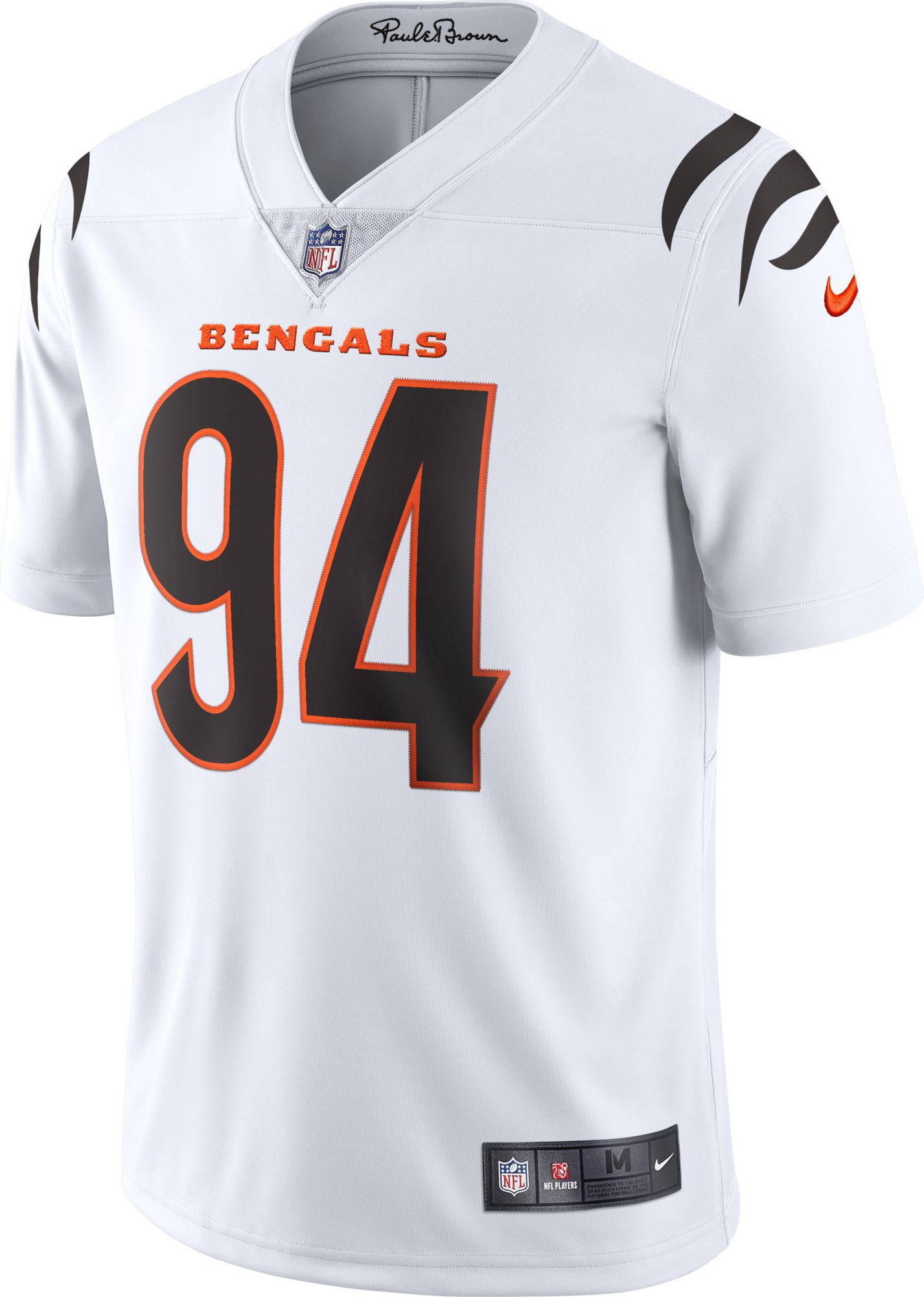 Nike Men's Cincinnati Bengals Sam Hubbard #94 White Limited Jersey product image