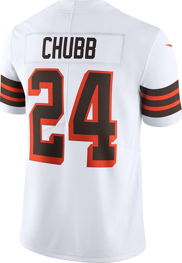 Limited Men's Nick Chubb Olive Jersey - #24 Football Cleveland