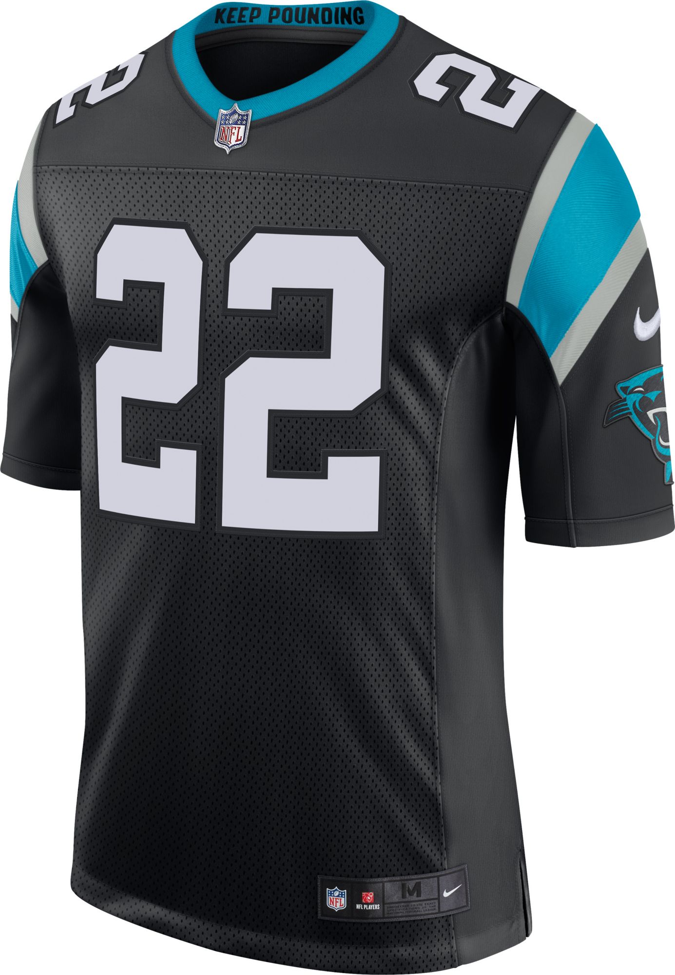 Nike Men's Carolina Panthers Christian McCaffrey #22 Black Limited Jersey product image
