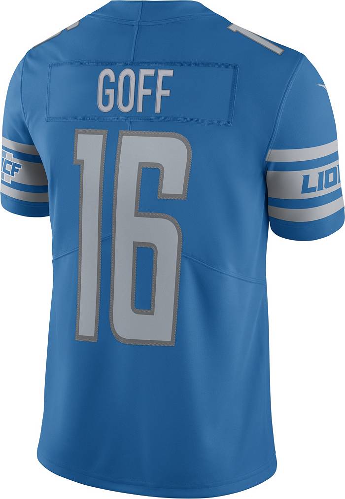 Nike Men's Detroit Lions Jared Goff #16 Vapor Limited Blue Jersey