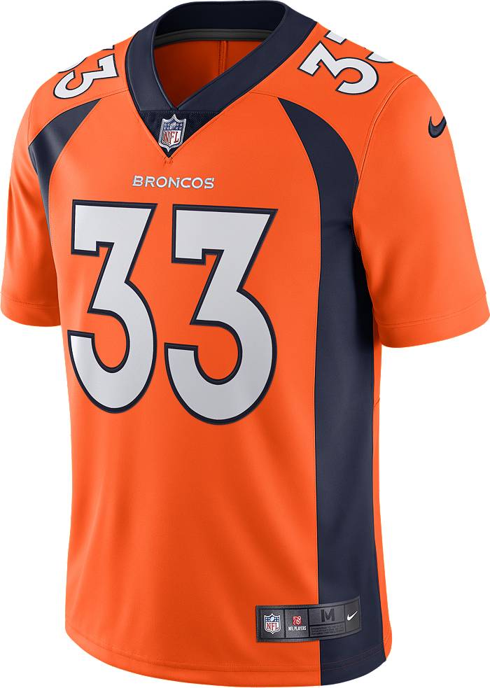 Men's Nike Justin Simmons Orange Denver Broncos Alternate Vapor Limited Jersey