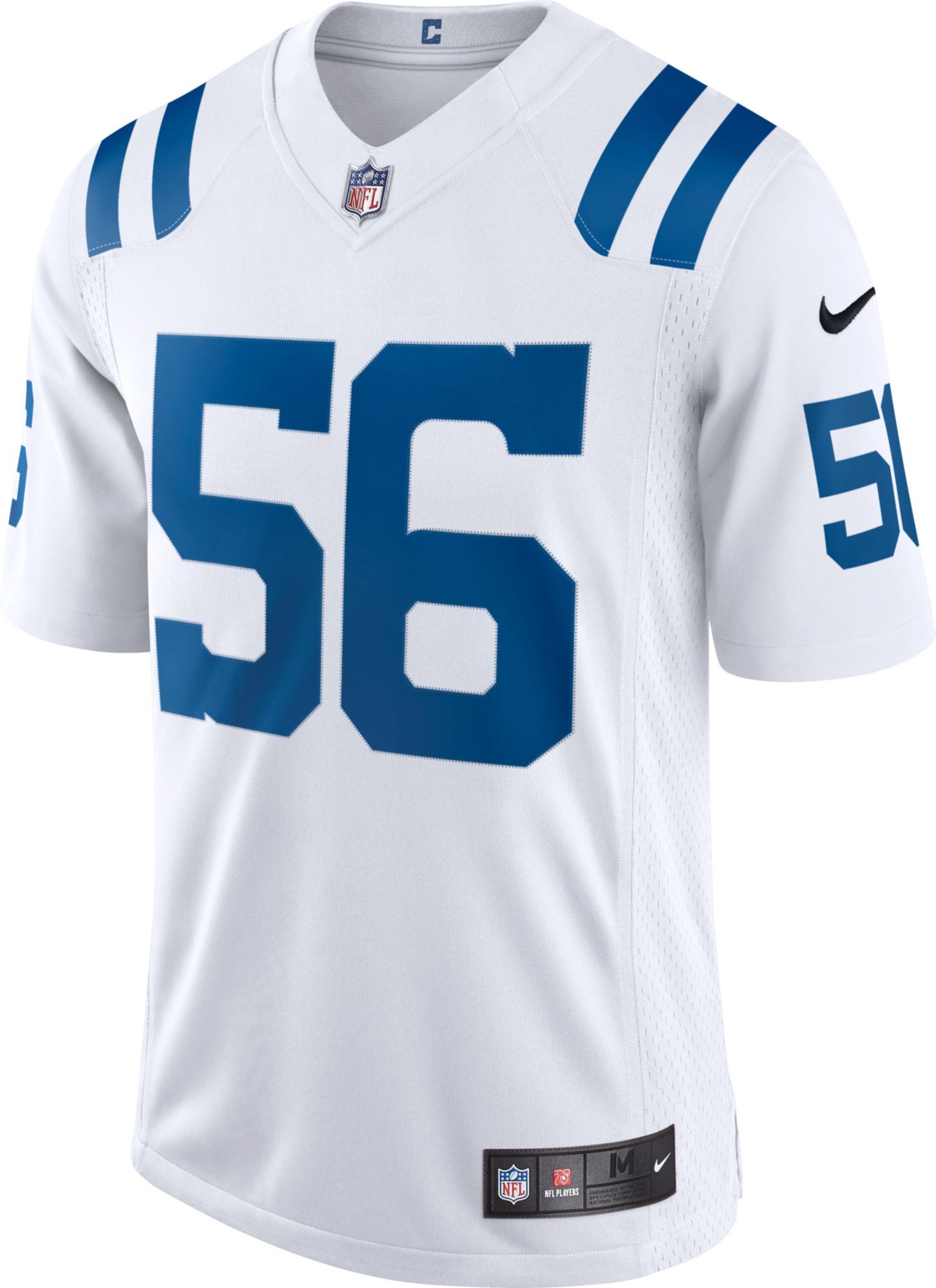 Nike Men's Indianapolis Colts Quentin Nelson #56 Vapor Limited White Jersey product image