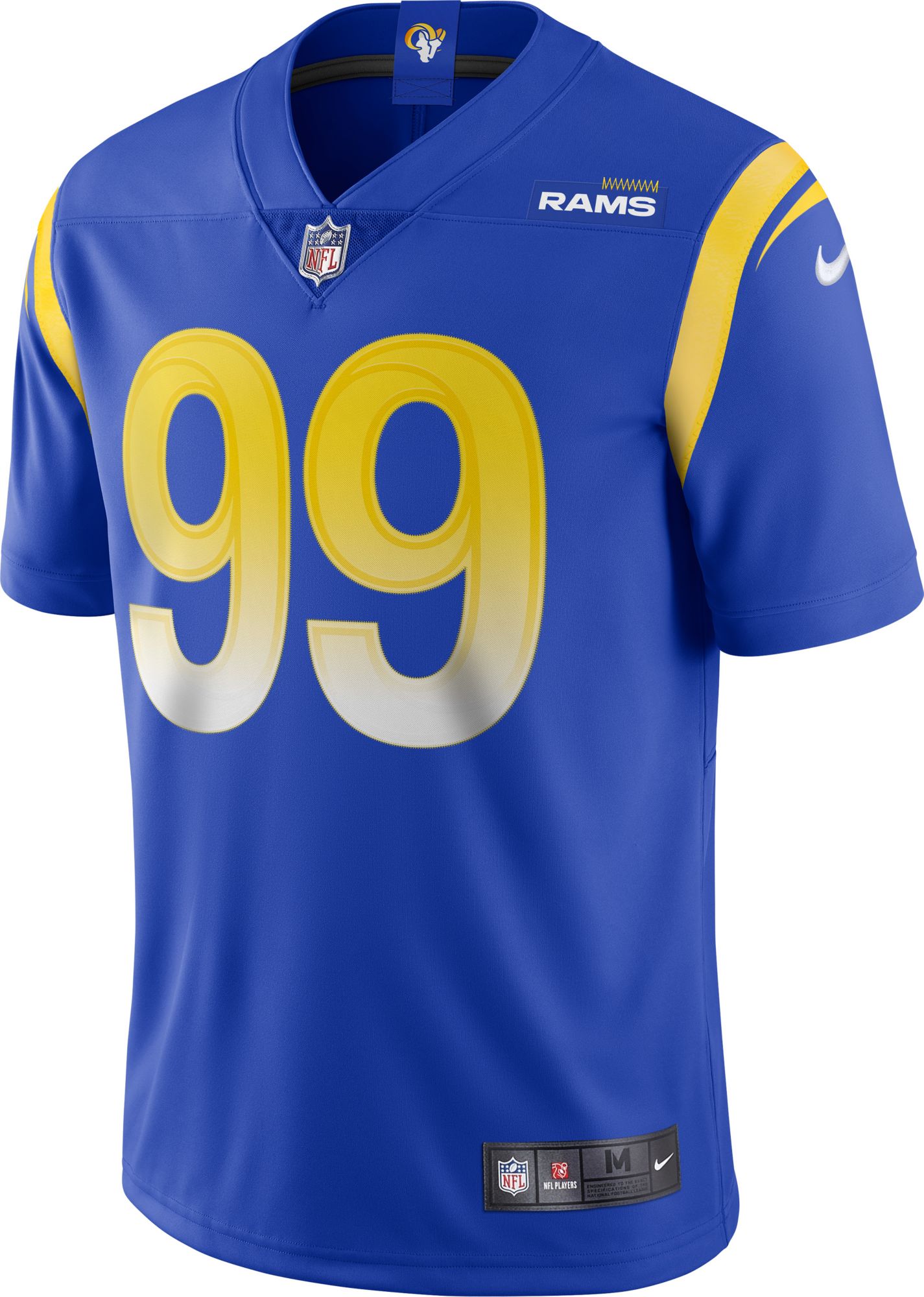 Nike Men's Los Angeles Rams Aaron Donald #99 Vapor Limited Royal Jersey