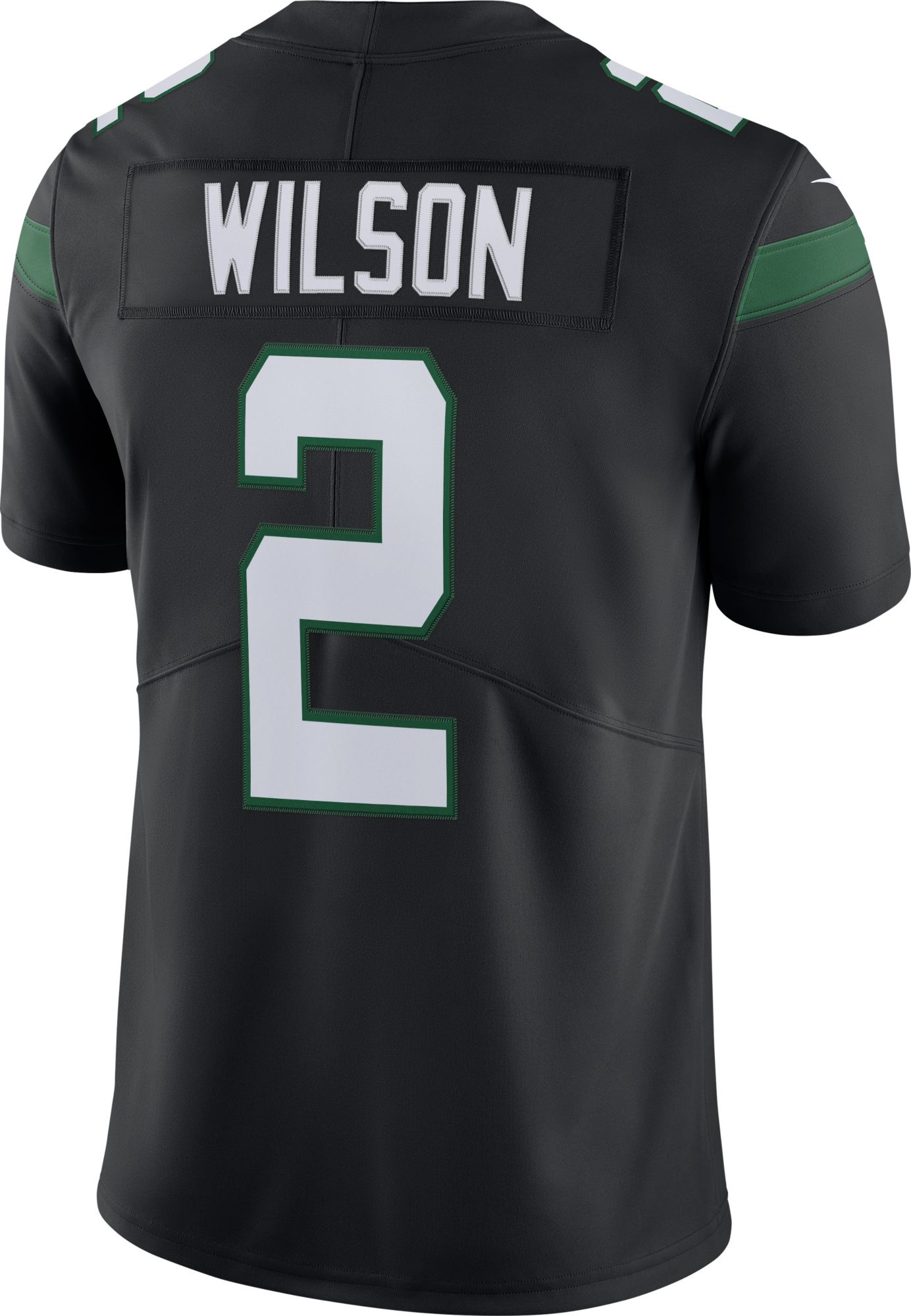 Nike Men's New York Jets Zach Wilson #2 Vapor Alternate Black Limited Jersey product image