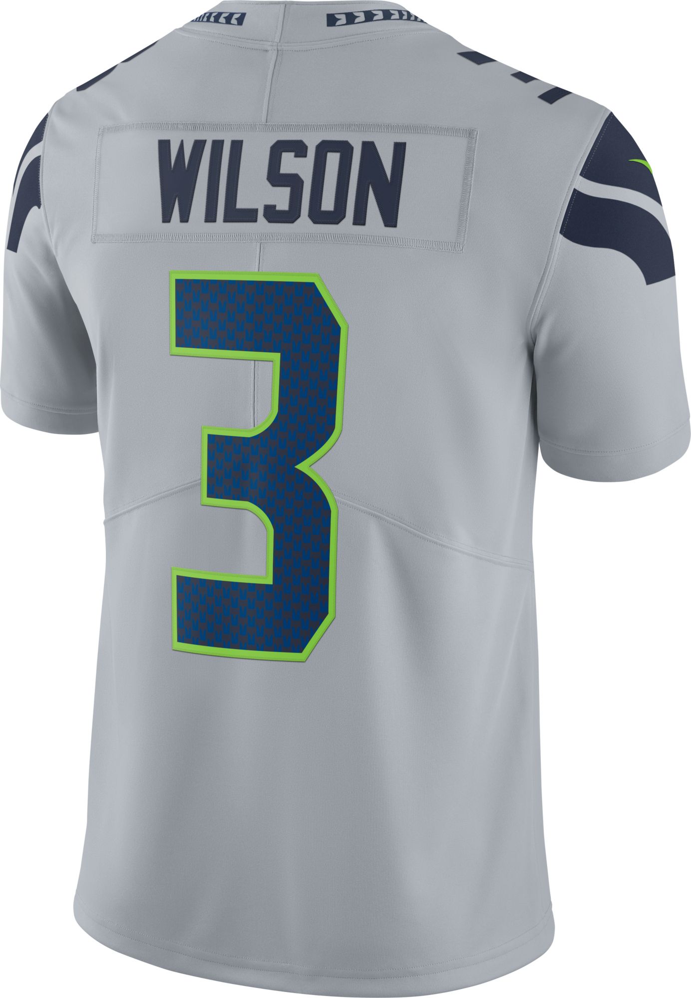Nike Men's Seattle Seahawks Russell Wilson #3 Grey Alternate Limited Jersey product image