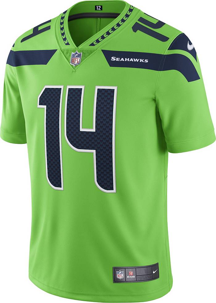New Nike DK Metcalf Seattle Seahawks NFL Green Limited Jersey Sz M