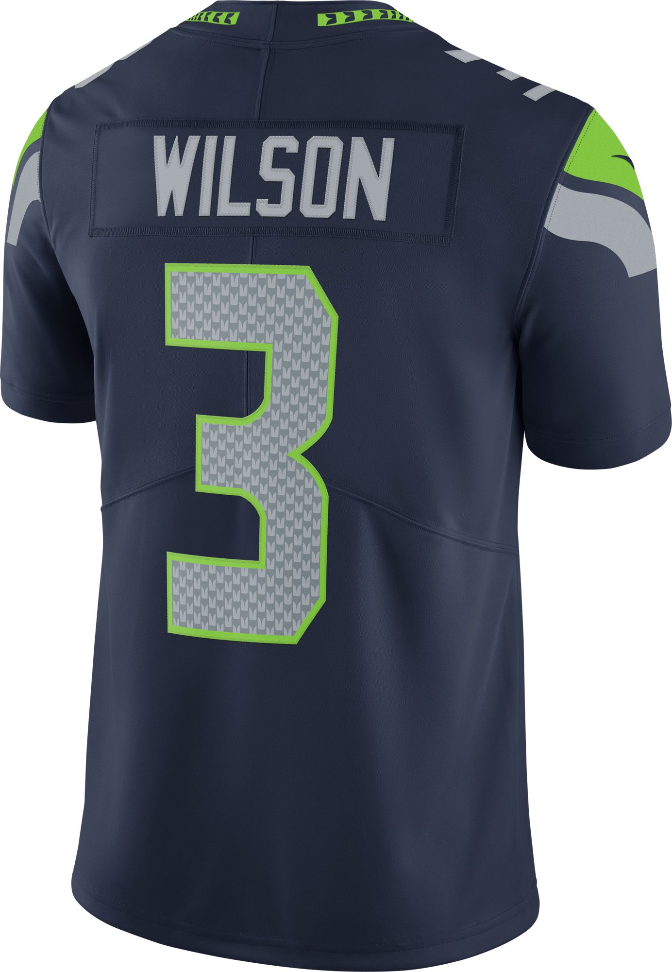 Nike Men's Seattle Seahawks Russell Wilson #3 Navy Limited Jersey product image