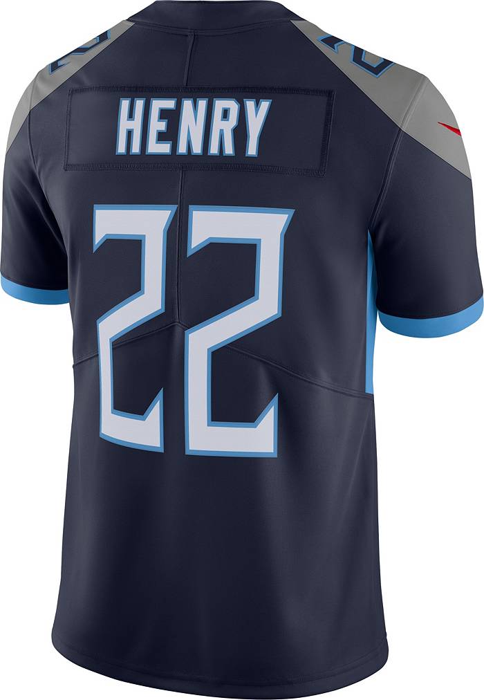Limited Youth Derrick Henry Light Blue Jersey - #22 Football Tennessee  Titans 100th Season Rush Vapor Untouchable Size S(10-12)