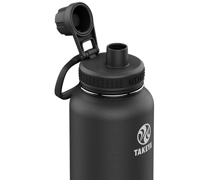 Takeya Hydrotex Easy Grip Bottle Sling, Great for Pickleball, 32 and 40 Ounce Bottles, Onyx