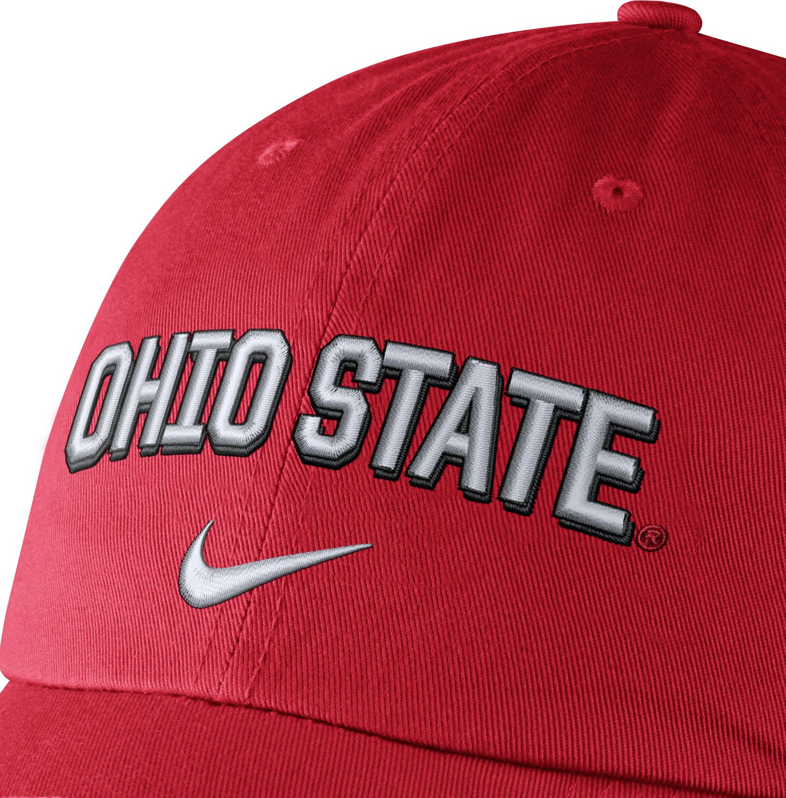 Nike Men's Ohio State Buckeyes Scarlet Heritage86 Wordmark Swoosh Flex Hat product image