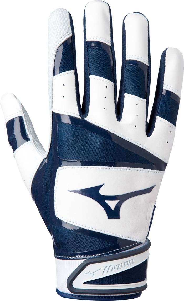 EvoShield Standout Adult Batting White/Navy Blue Gloves