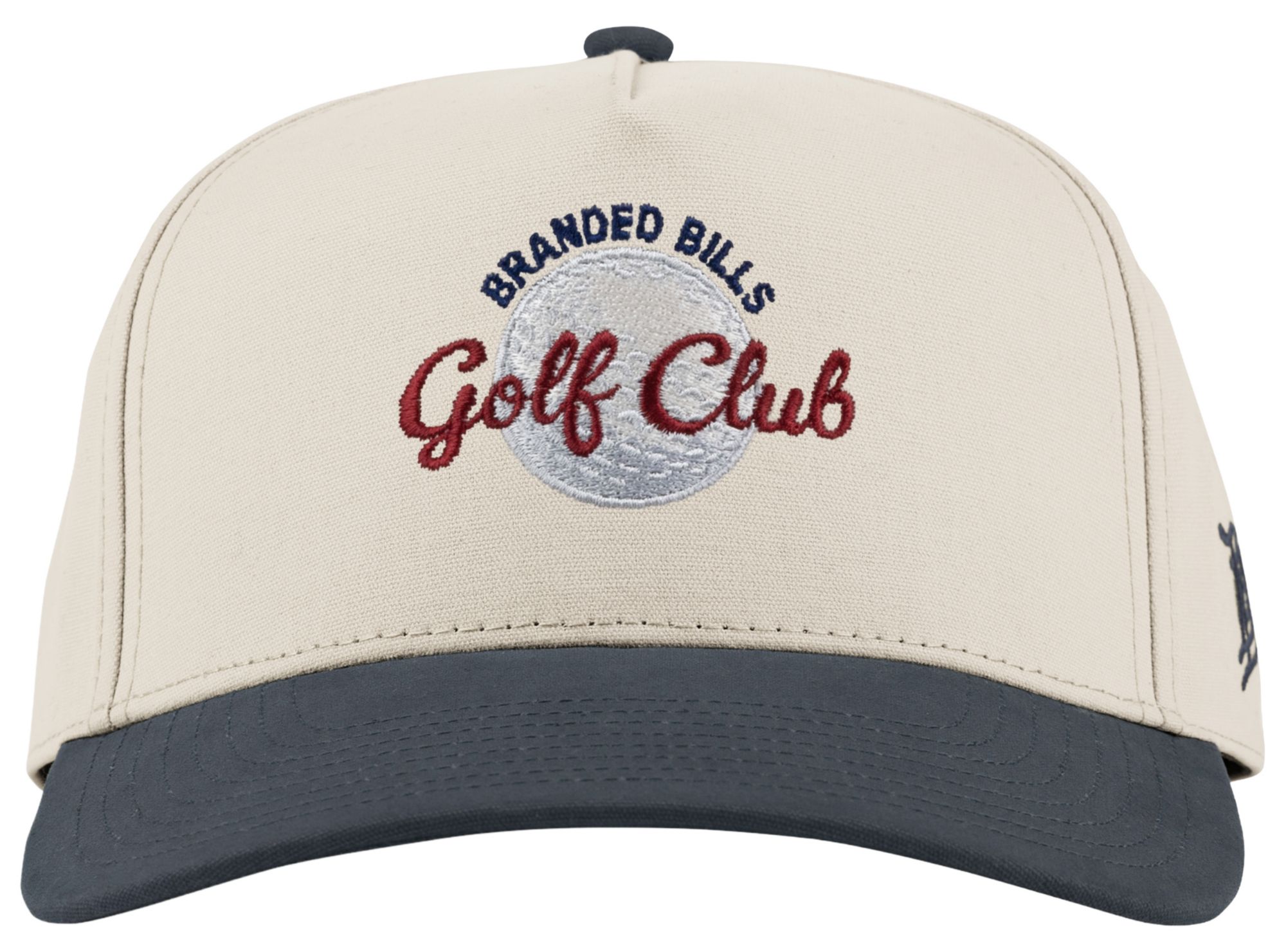 Branded Bills Men's Golf Club Curved 5-Panel Canvas Golf Hat product image