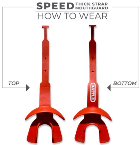 Battle Speed Football Lip Guard with Connected Thick Strap product image